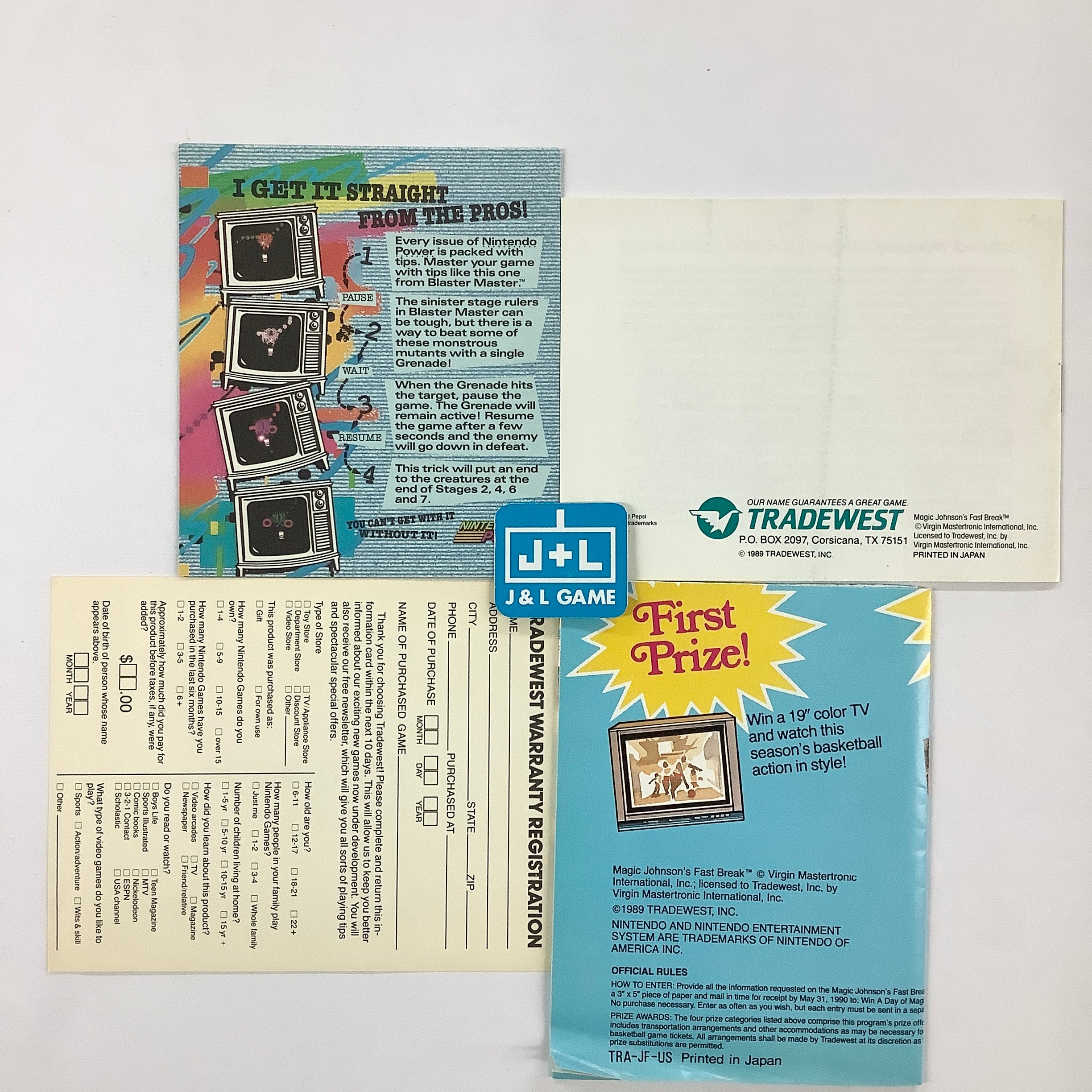 Magic Johnson's Fast Break - (NES) Nintendo Entertainment System [Pre-Owned] Video Games Tradewest   