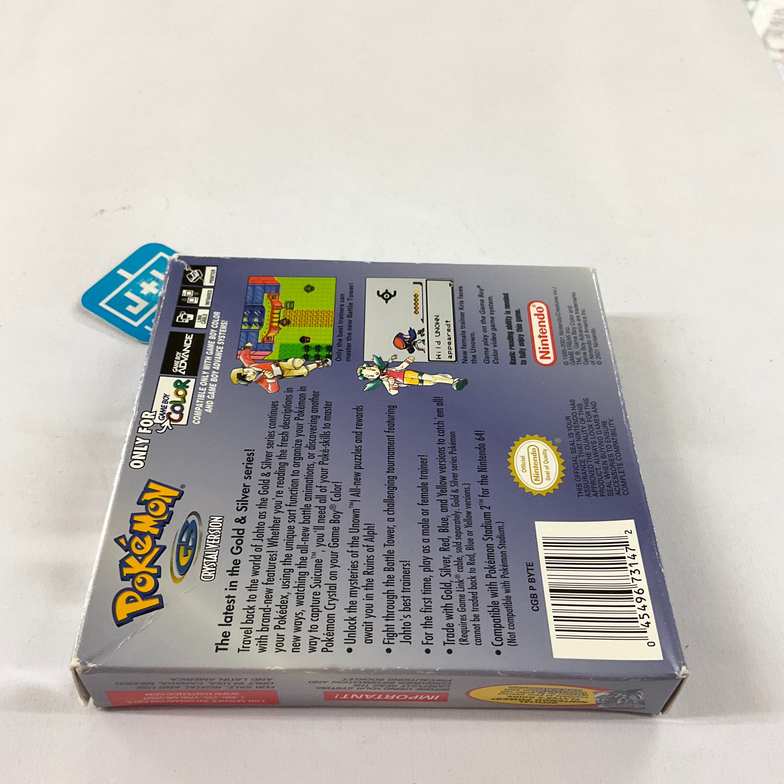 Pokemon Crystal Version - (GBC) Game Boy Color [Pre-Owned] Video Games Nintendo   