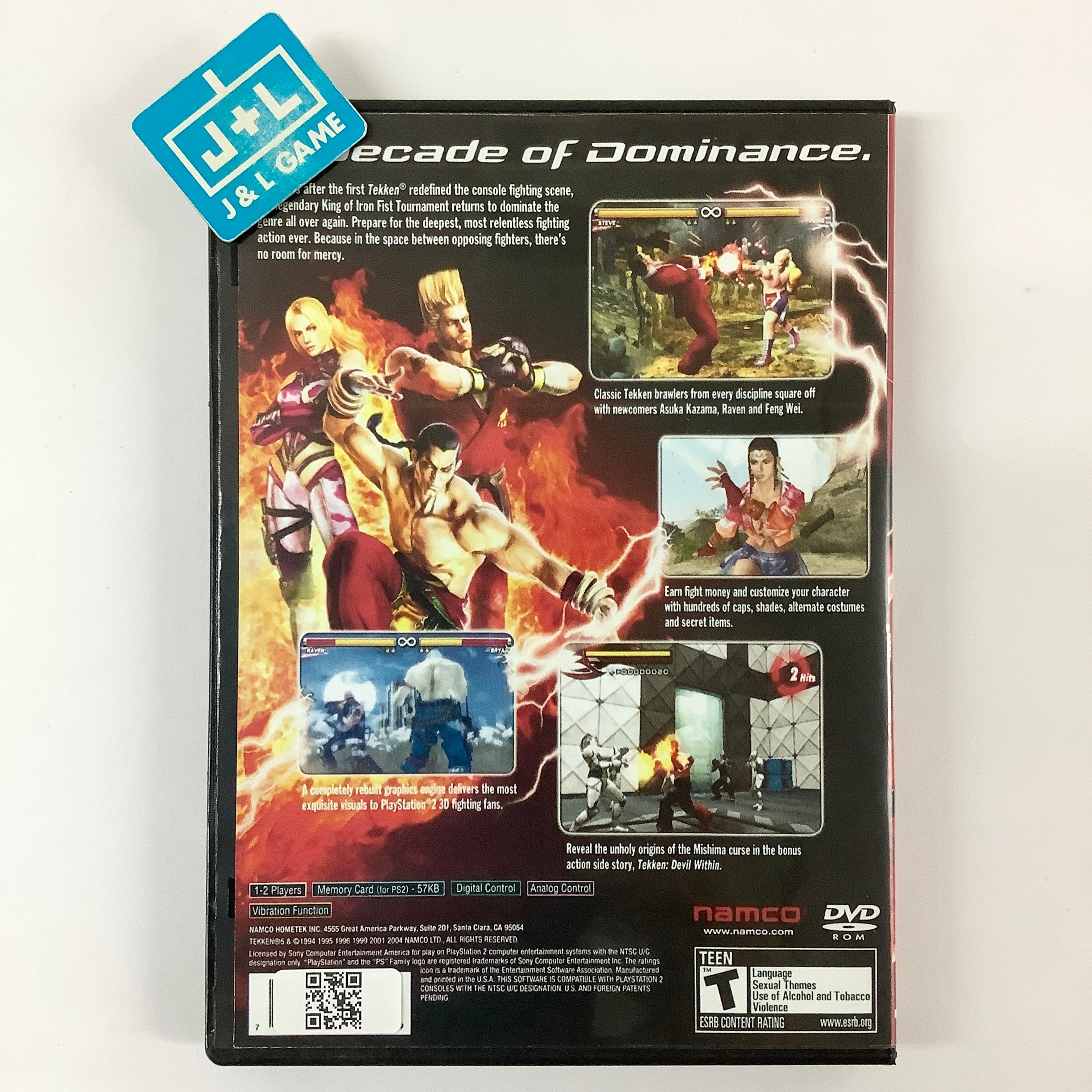 Tekken 5 (Greatest Hits) - (PS2) PlayStation 2 [Pre-Owned] Video Games Namco   