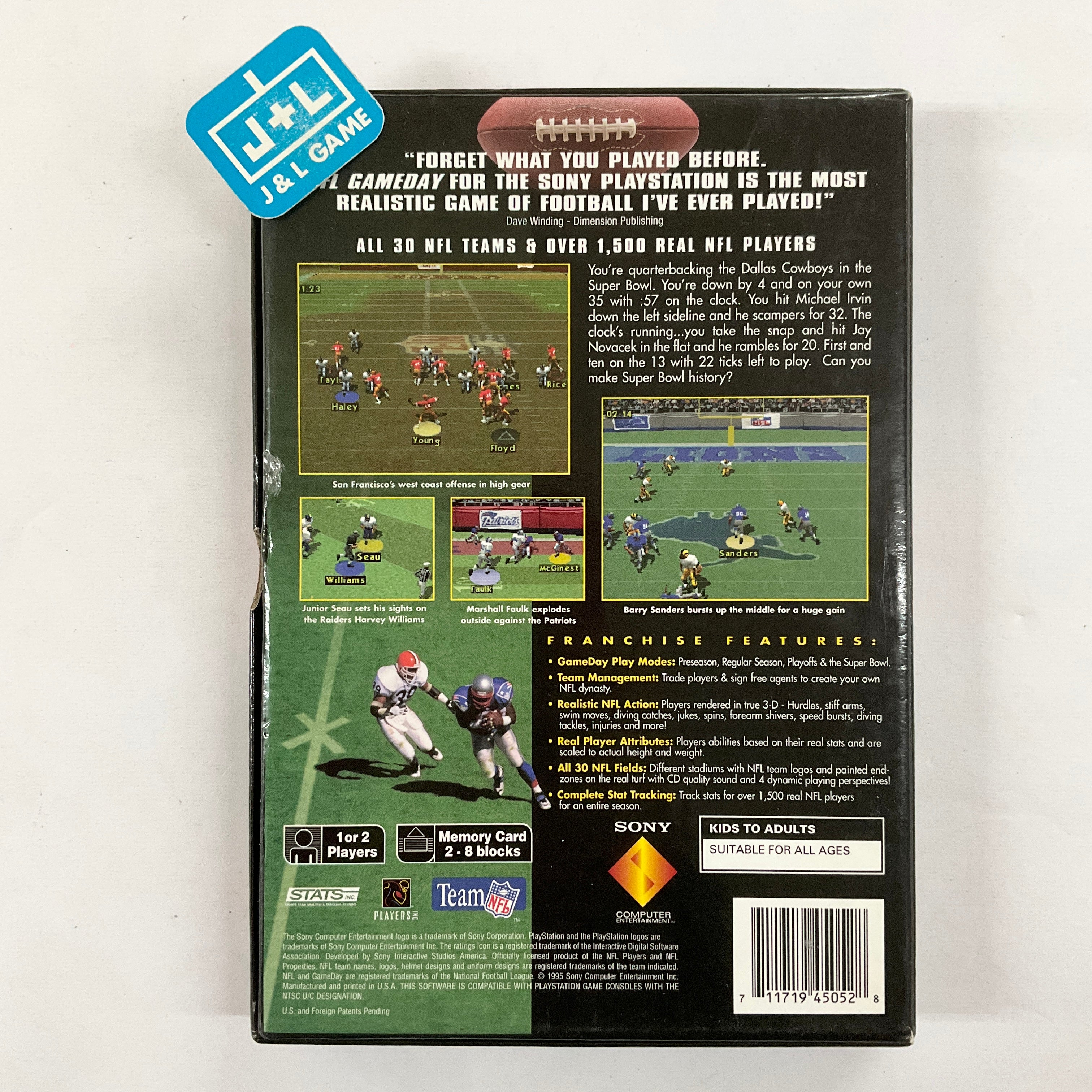 NFL GameDay (Long Box) - (PS1) PlayStation 1 [Pre-Owned] Video Games SCEA   