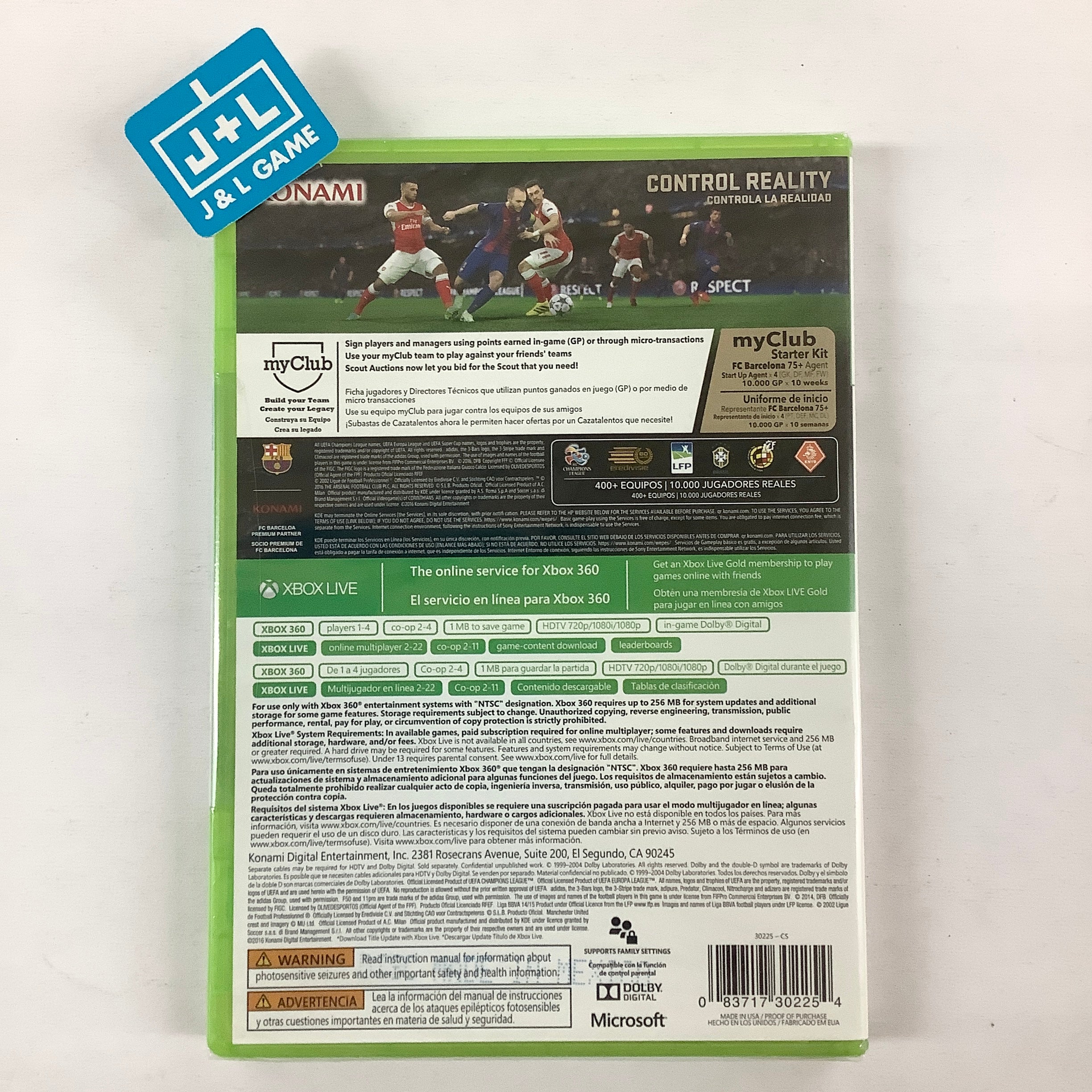Pro Evolution Soccer 2017 - Xbox 360 Video Games Konami   