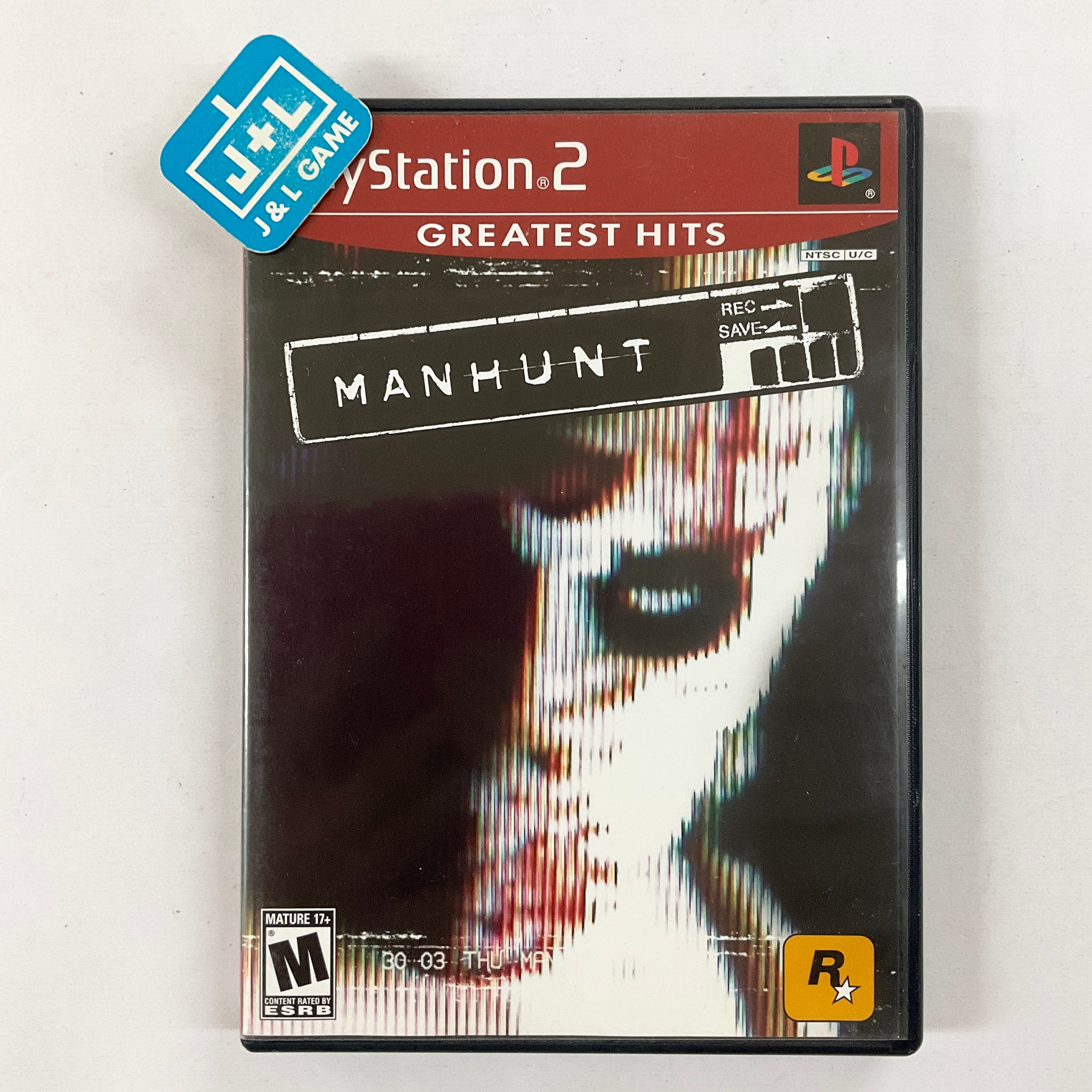 Manhunt (Greatest Hits) - (PS2) PlayStation 2 [Pre-Owned] Video Games Rockstar Games   