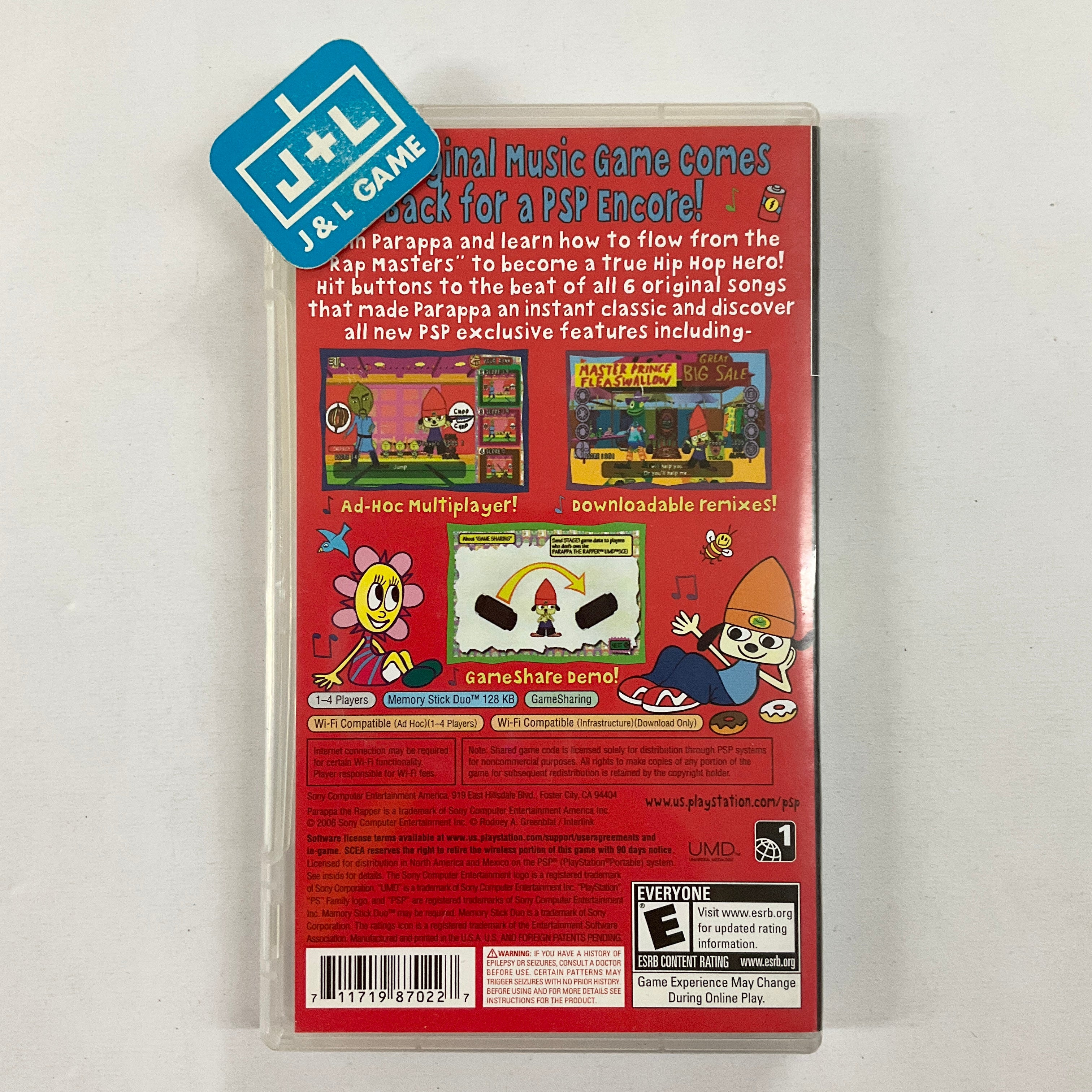 PaRappa The Rapper - Sony PSP [Pre-Owned] | J&L Game