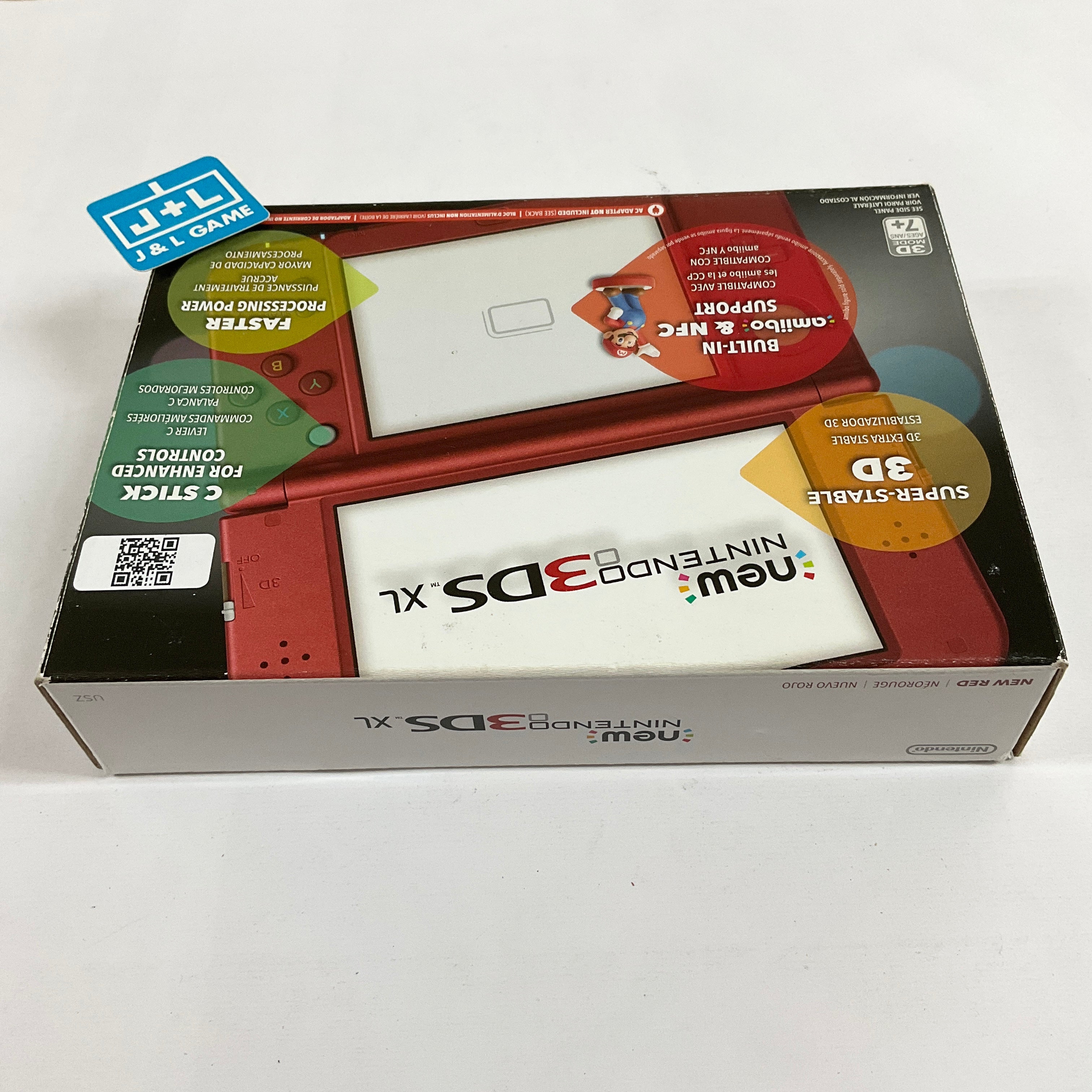 New Nintendo 3DS XL Console (Red) - Nintendo 3DS [Pre-Owned] Consoles Nintendo   
