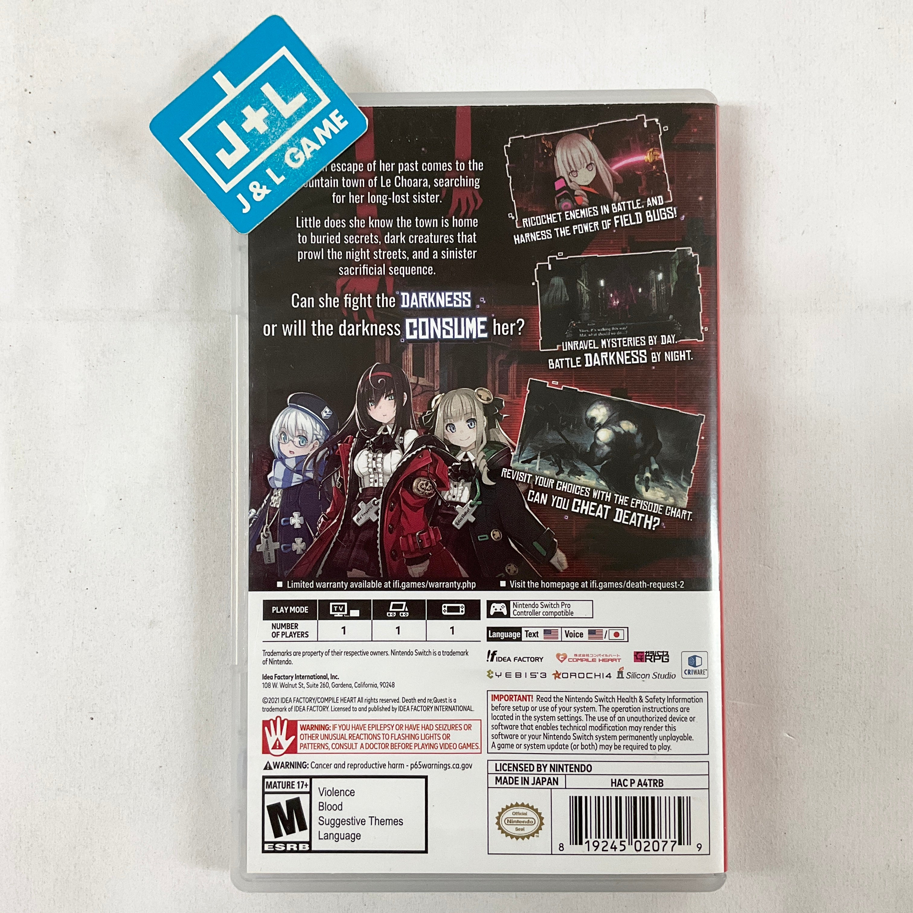 Death End re;Quest 2 - (NSW) Nintendo Switch [Pre-Owned] Video Games Idea Factory International   