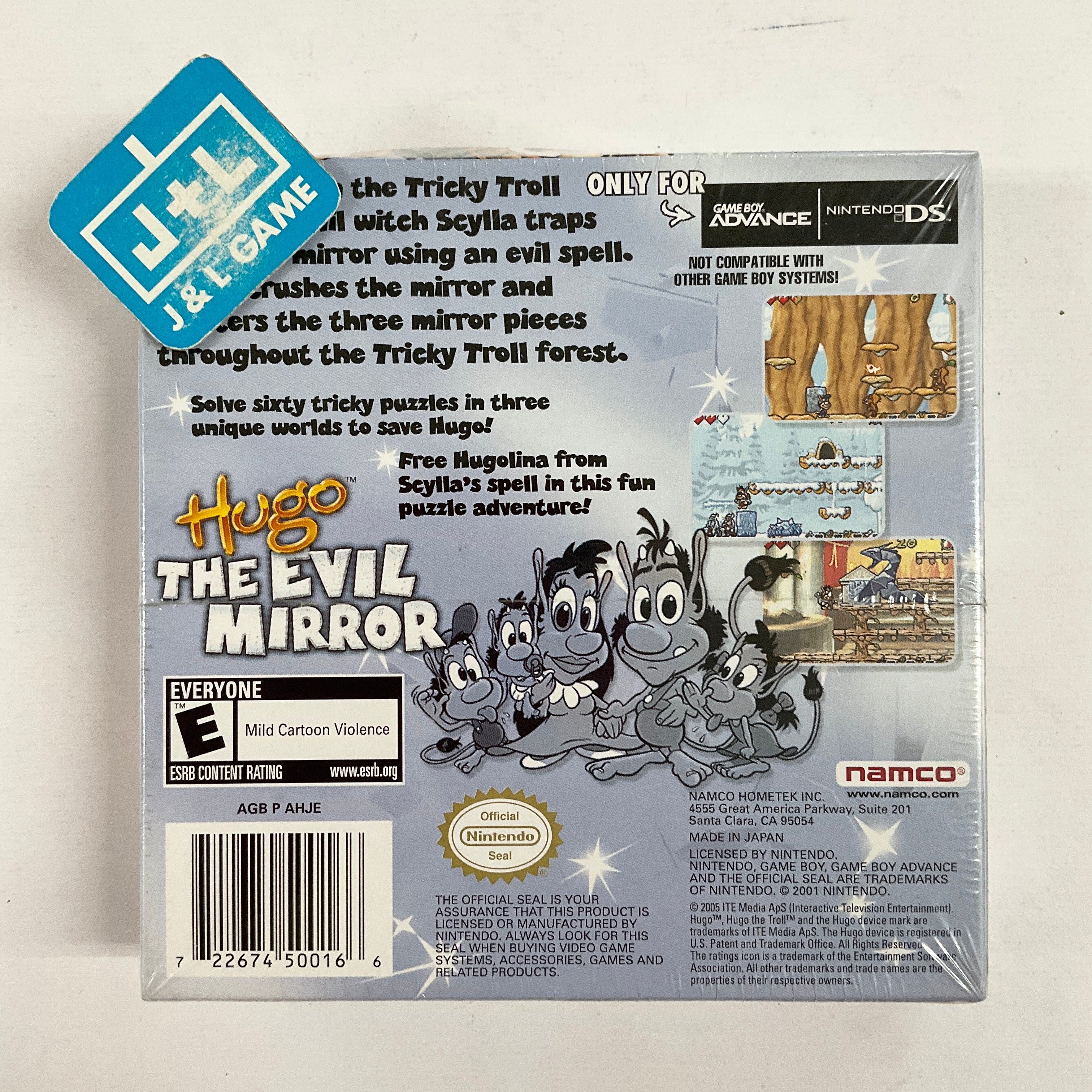 Hugo: The Evil Mirror - (GBA) Game Boy Advance Video Games Namco   