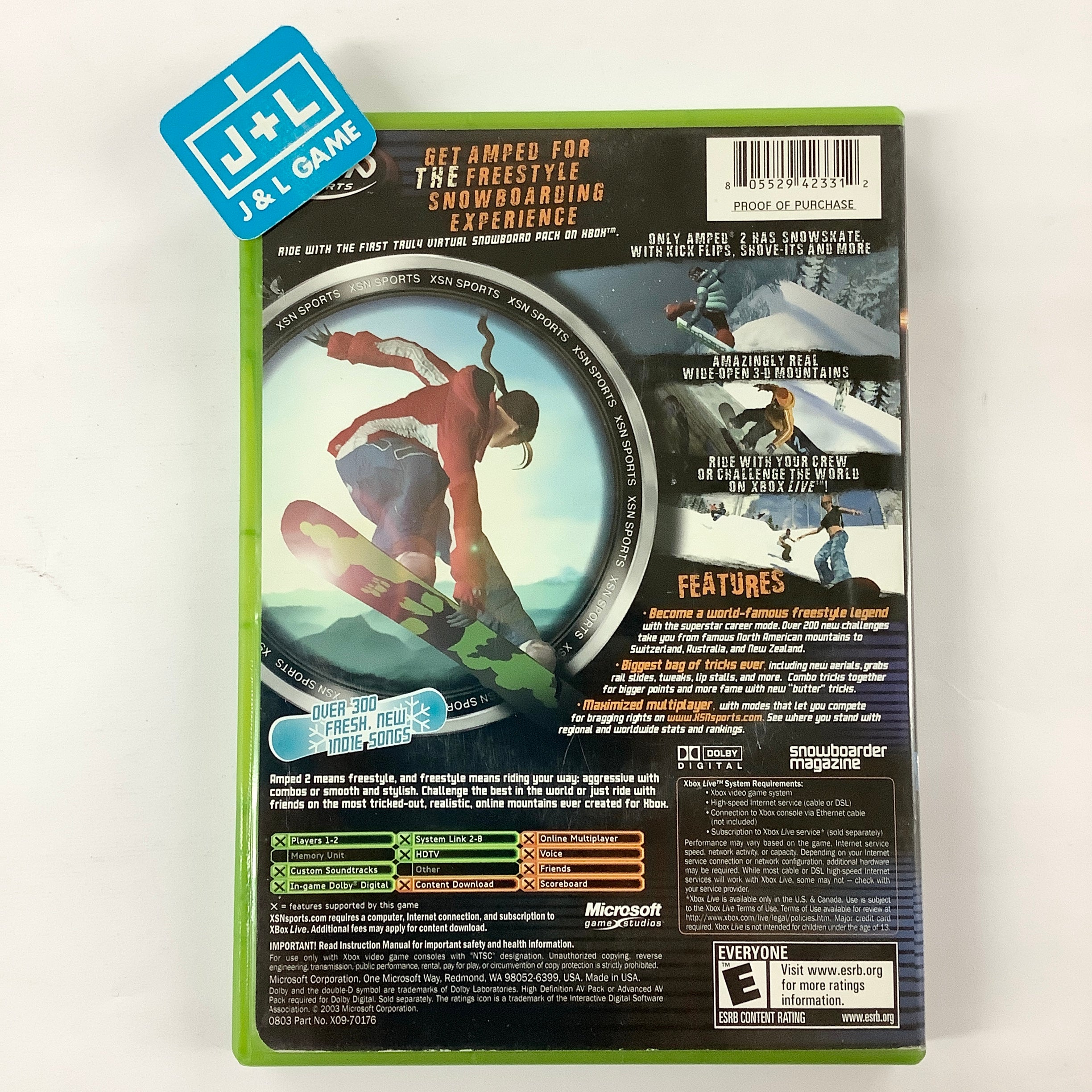 Amped 2 - (XB) XBox [Pre-Owned] | J&L Game