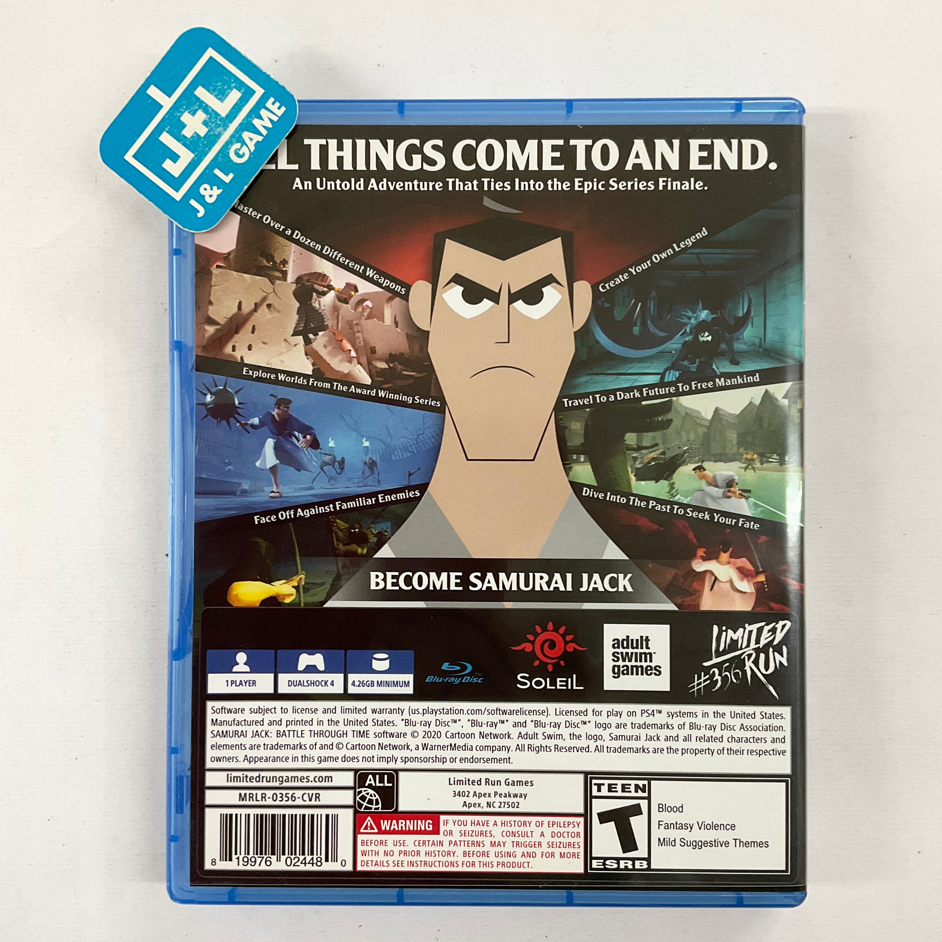 Samurai Jack: Battle Through Time (Limited Run #356) - (PS4