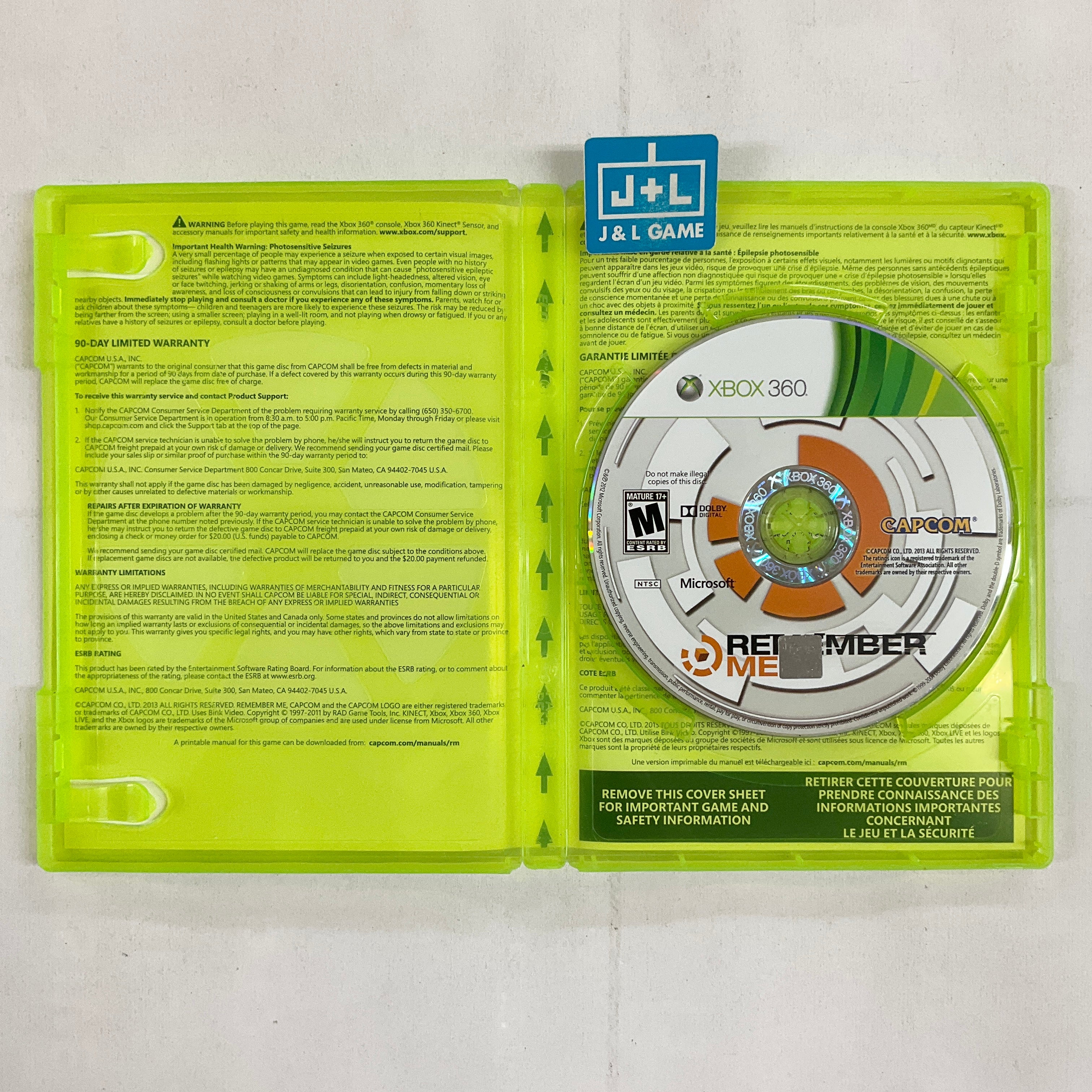 Remember Me - Xbox 360 [Pre-Owned] Video Games Capcom   