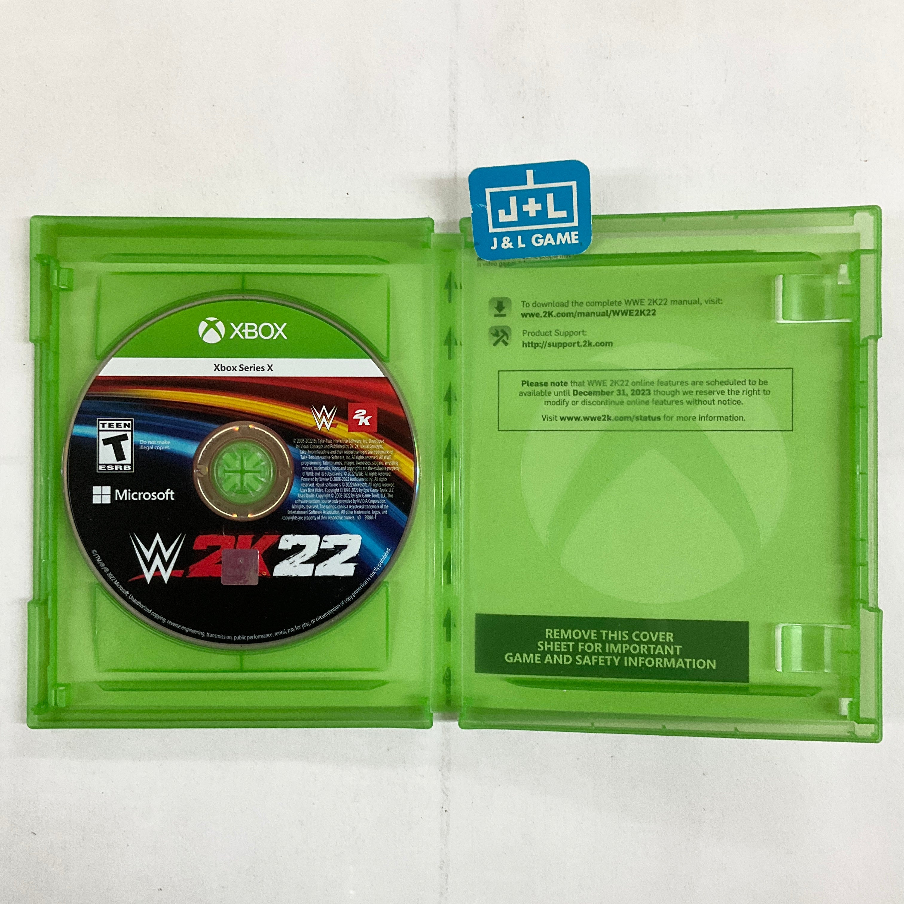 WWE 2K22 (Deluxe Edition) - (XSX) Xbox Series X [Pre-Owned] Video Games 2K   