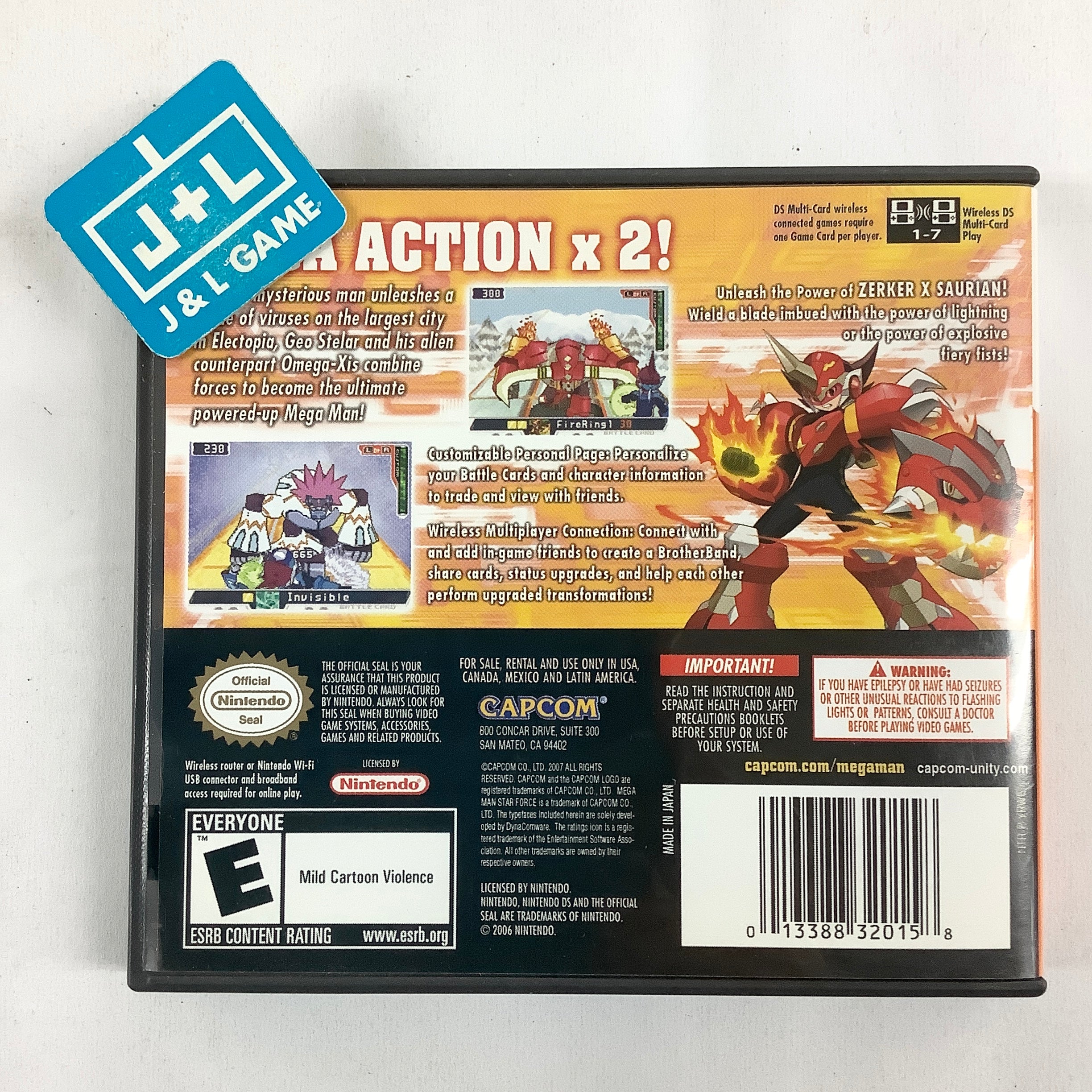 Mega Man Star Force 2: Zerker X Saurian - (NDS) Nintendo DS [Pre-Owned] Video Games Capcom   