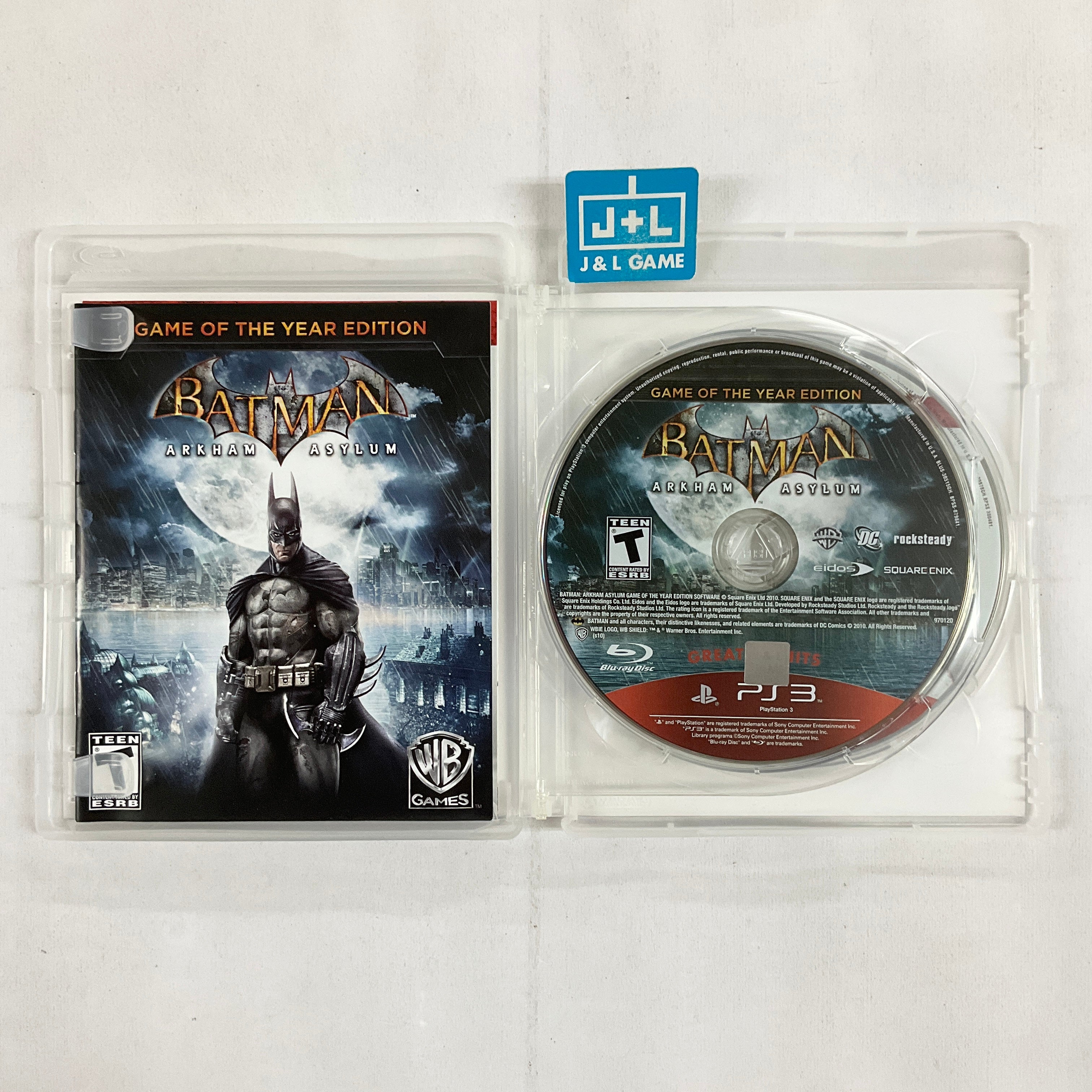 Batman: Arkham Asylum + Batman: Arkham City Dual Pack (Greatest Hits) - (PS3) Playstation 3 [Pre-Owned] Video Games Warner Bros. Interactive Entertainment   