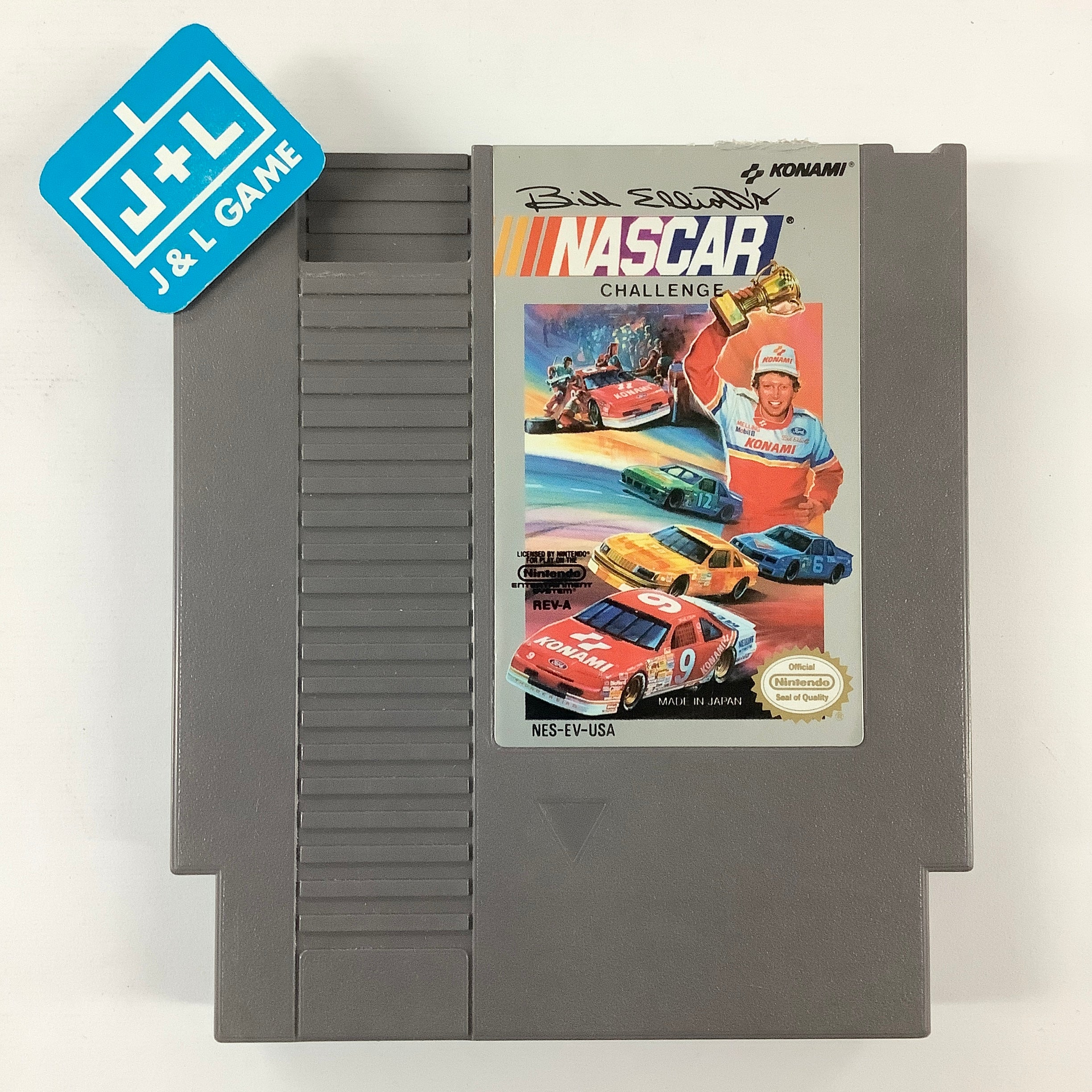 Bill Elliott's NASCAR Challenge - (NES) Nintendo Entertainment System [Pre-Owned] Video Games Konami   