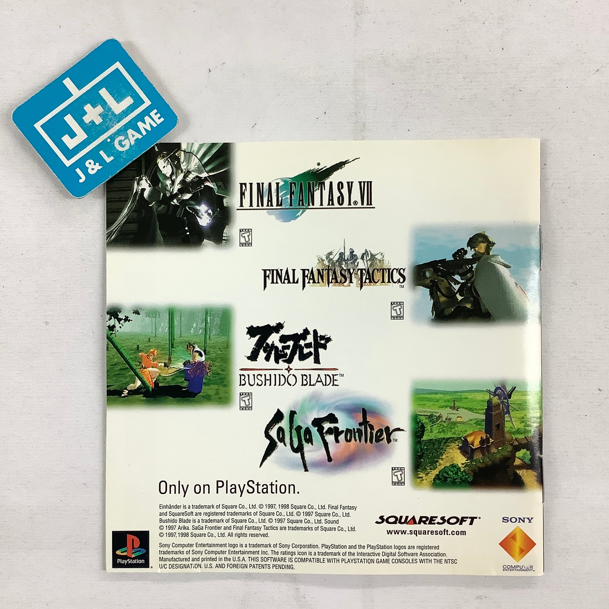 Einhander - (PS1) PlayStation 1 [Pre-Owned] | J&L Game