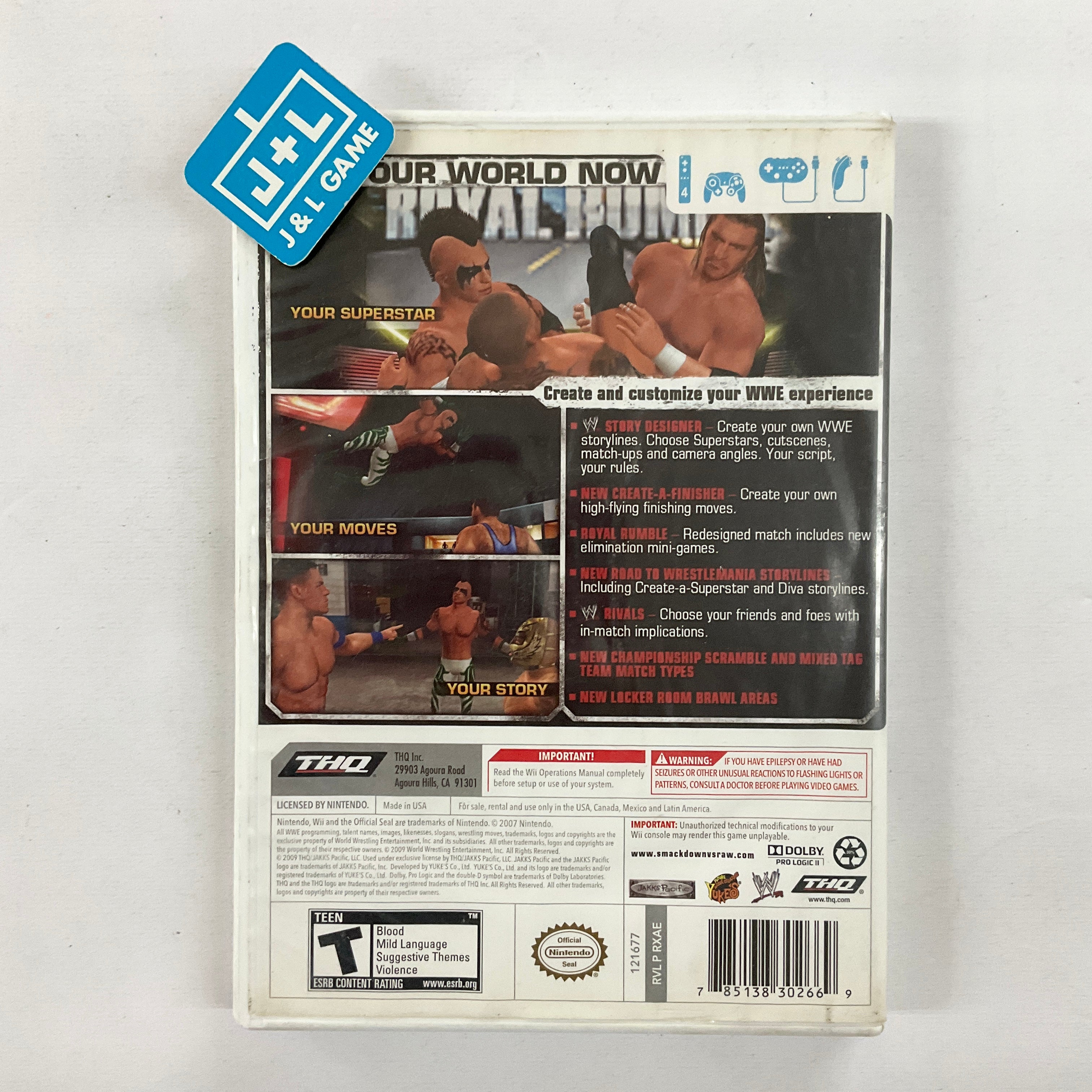 WWE SmackDown vs. Raw 2010 - Nintendo Wii [Pre-Owned] Video Games THQ   
