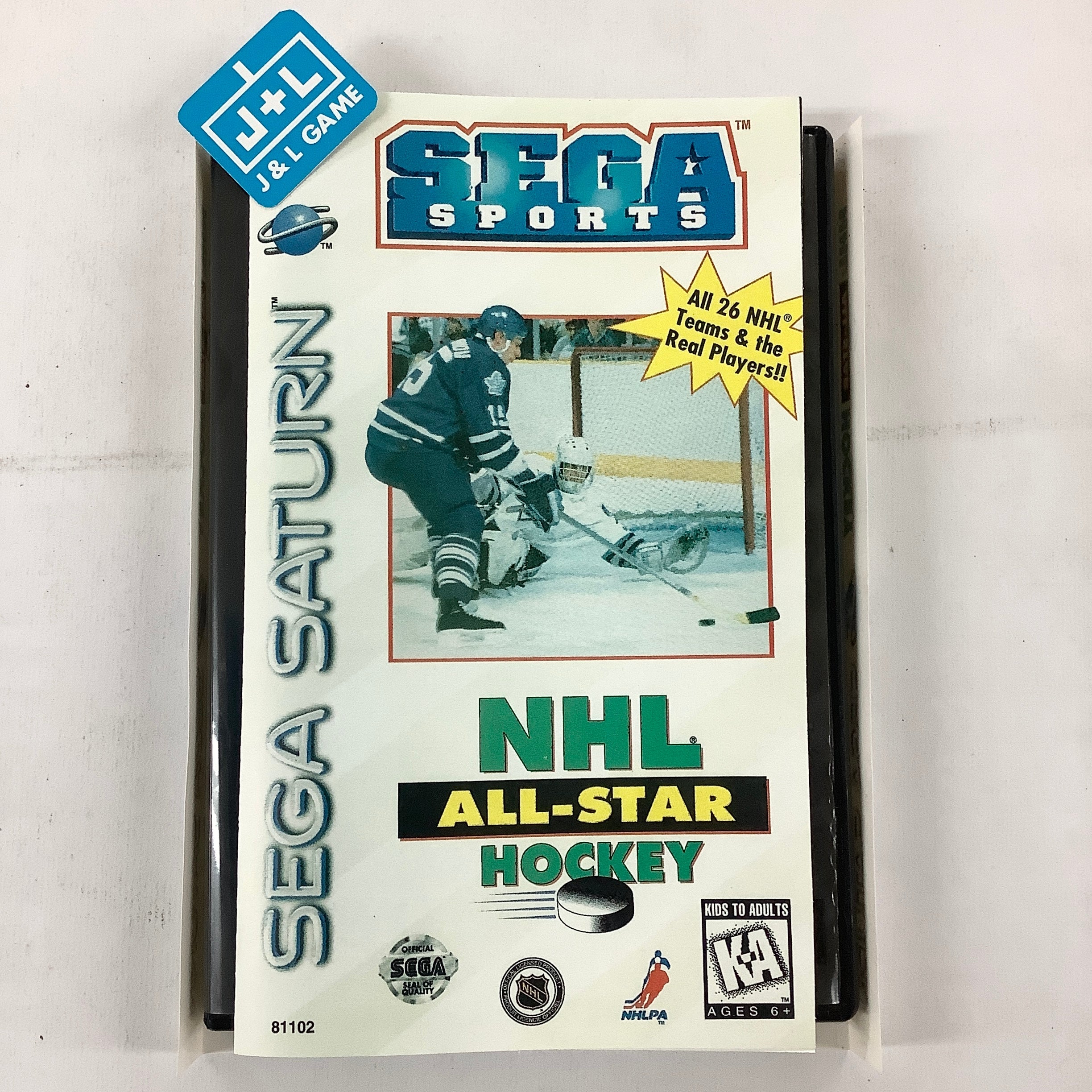 NHL All-Star Hockey - (SS) SEGA Saturn [Pre-Owned] Video Games Sega   