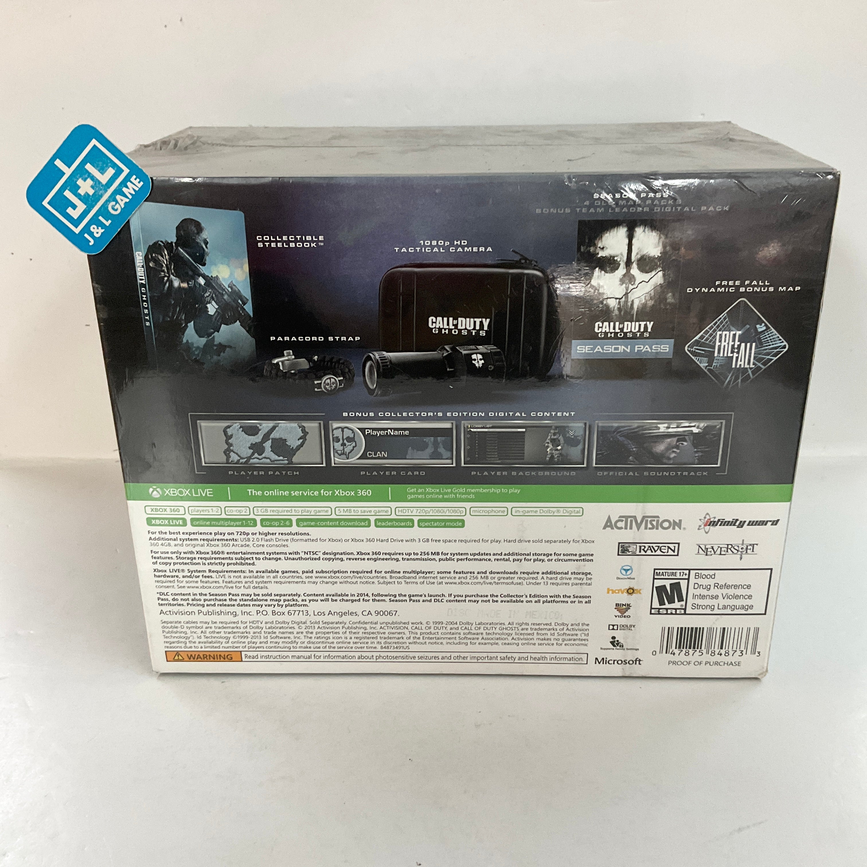 Call of Duty: Ghosts (Prestige Edition) - Xbox 360 Video Games Activision   