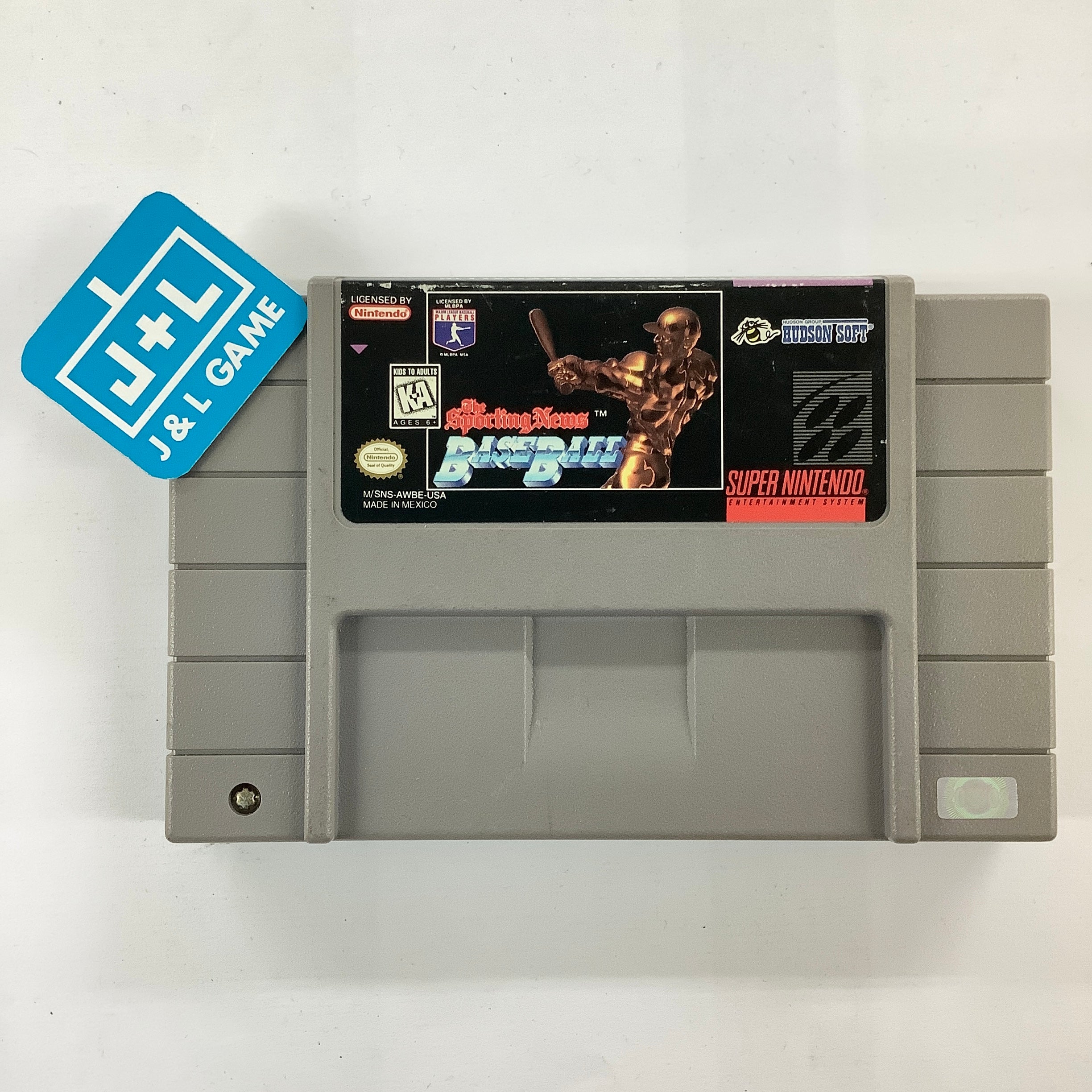 The Sporting News: Baseball - (SNES) Super Nintendo [Pre-Owned] Video Games Hudson Soft   