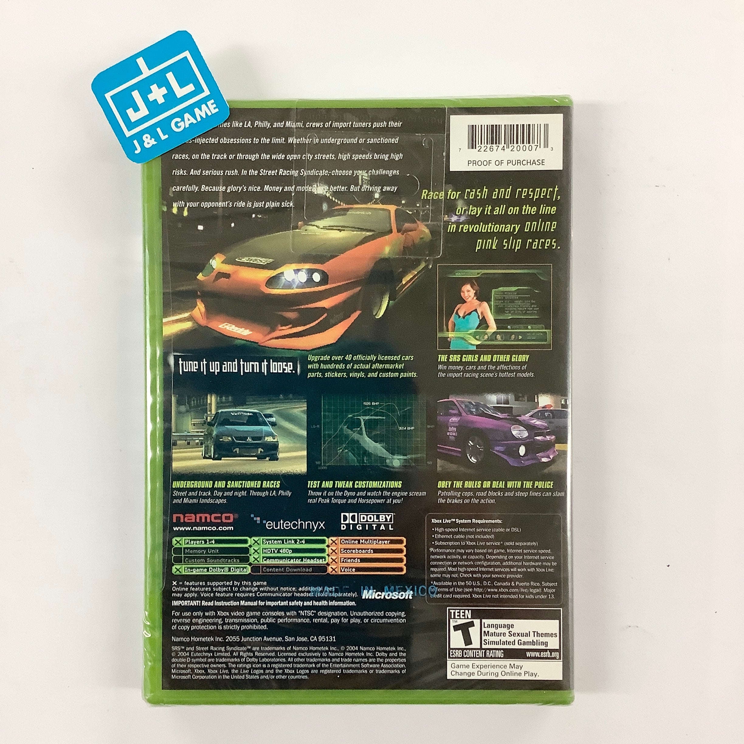 Street Racing Syndicate - (XB) Xbox Video Games Namco   