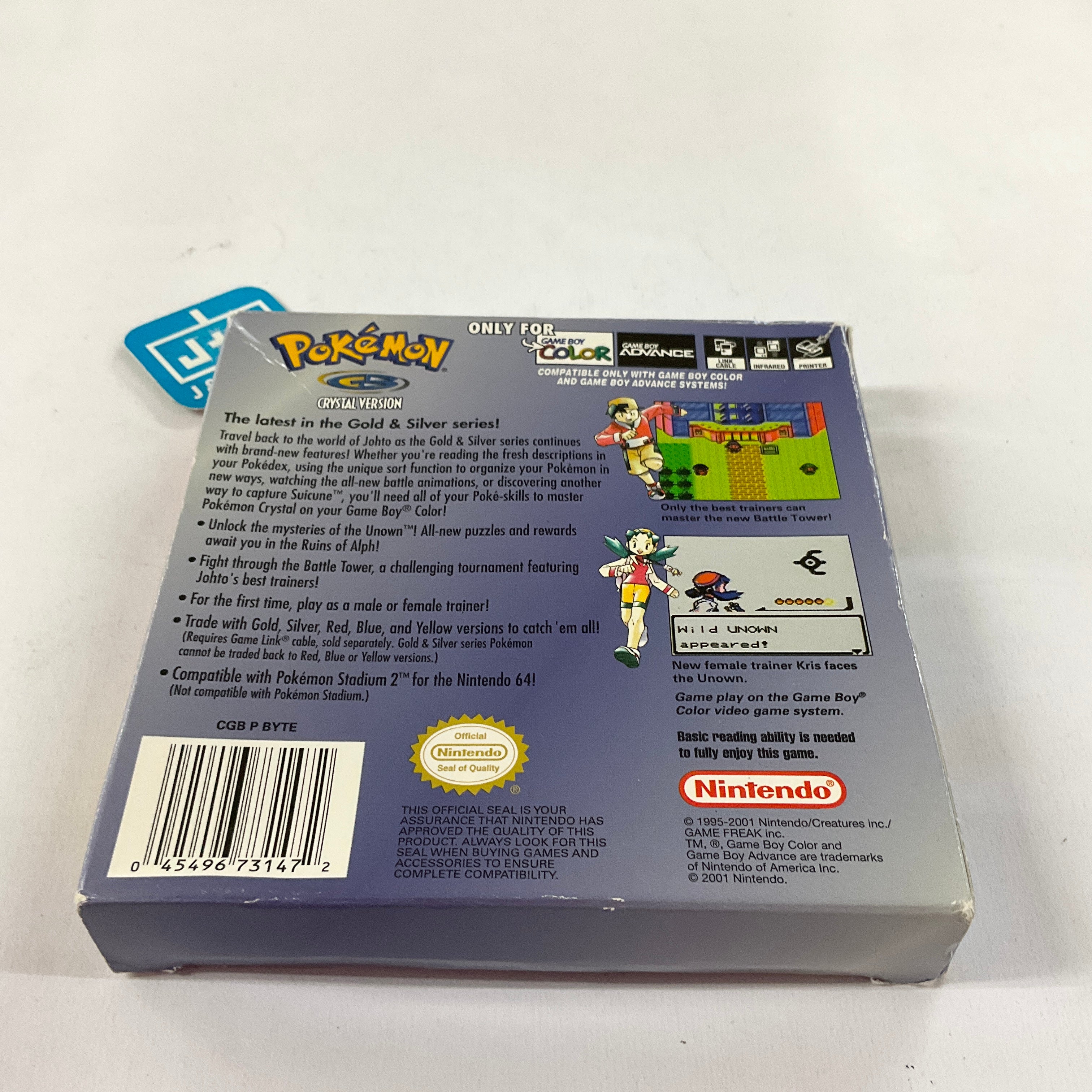 Pokemon Crystal Version - (GBC) Game Boy Color [Pre-Owned] Video Games Nintendo   