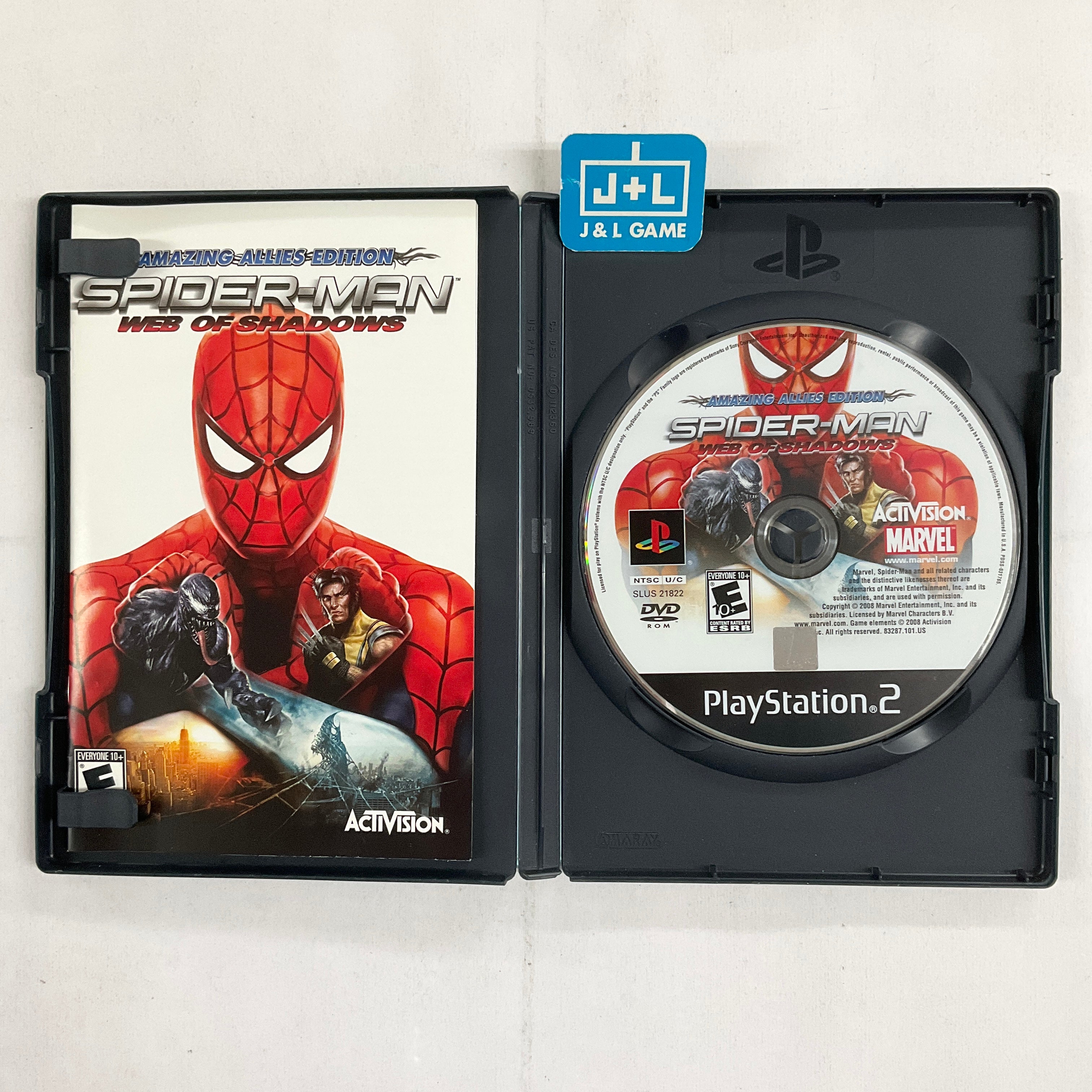 Spider-Man: Web of Shadows (Amazing Allies Edition) - PlayStation 2 [Pre-Owned] Video Games Activision   