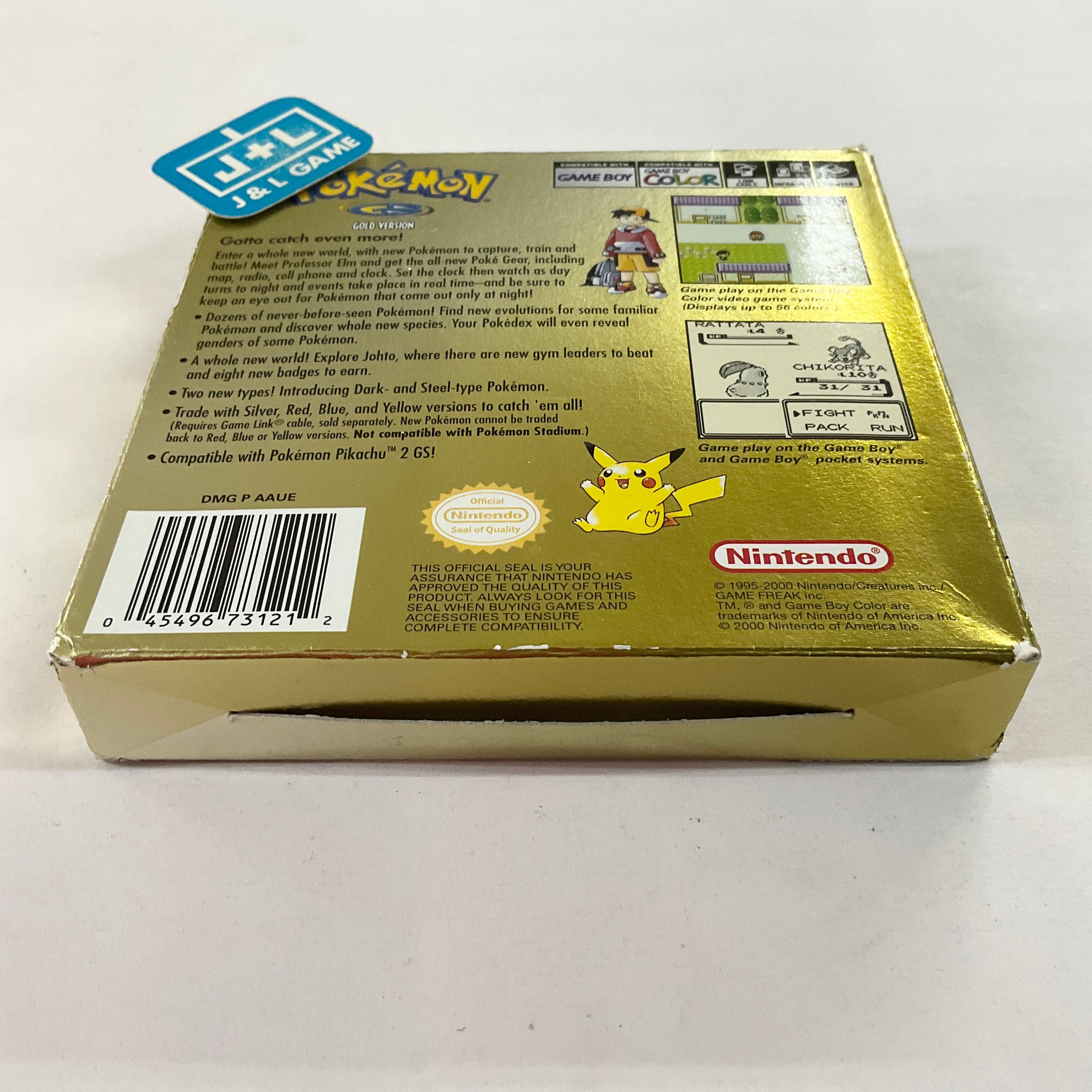Pokemon Gold Version - (GBC) Game Boy Color [Pre-Owned] Video Games Nintendo   