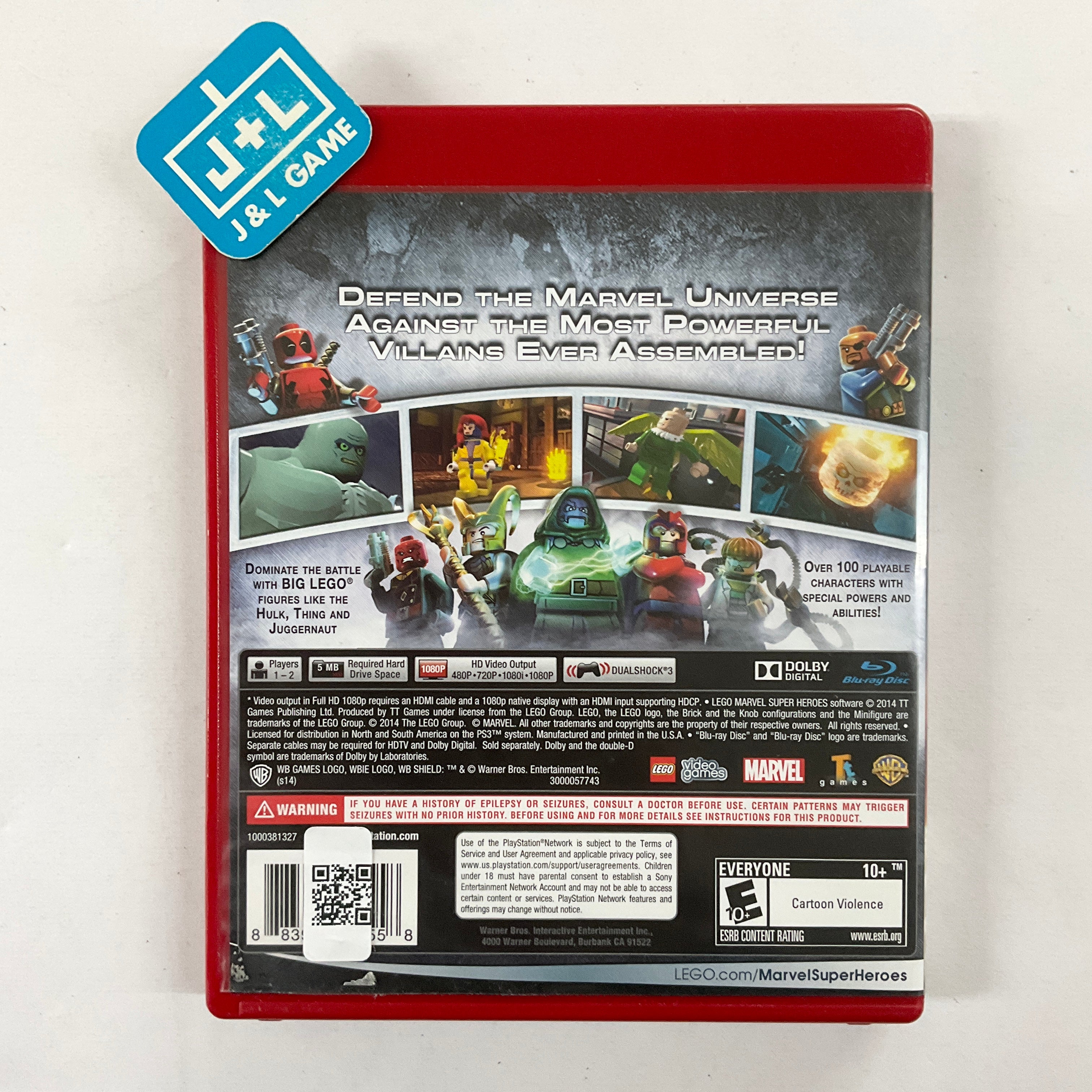 LEGO Marvel Super Heroes (Greatest Hits) - (PS3) PlayStation 3 [Pre-Owned] Video Games WB Games   