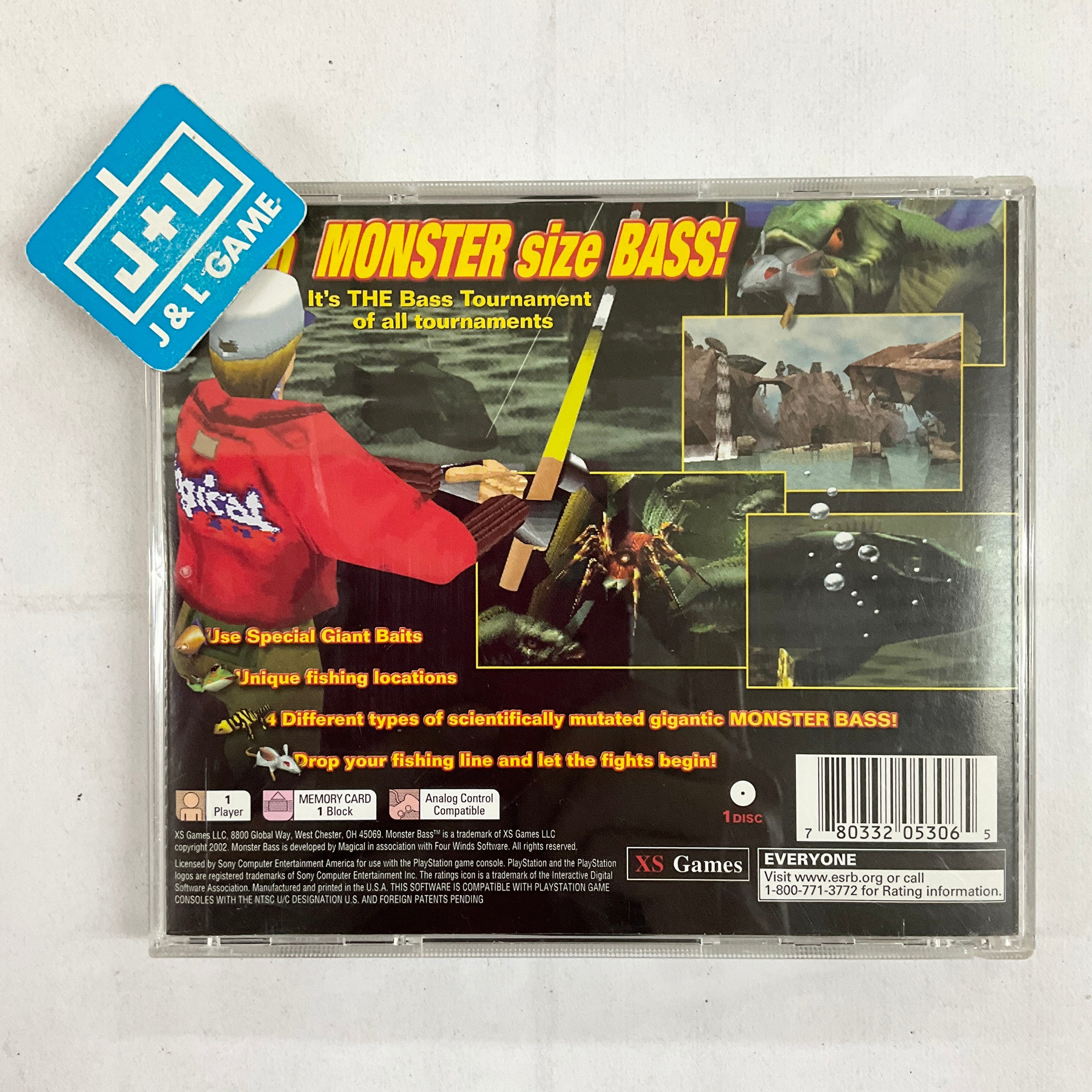 Monster Bass! - (PS1) Playstation 1 [Pre-owned] Video Games XS Games   