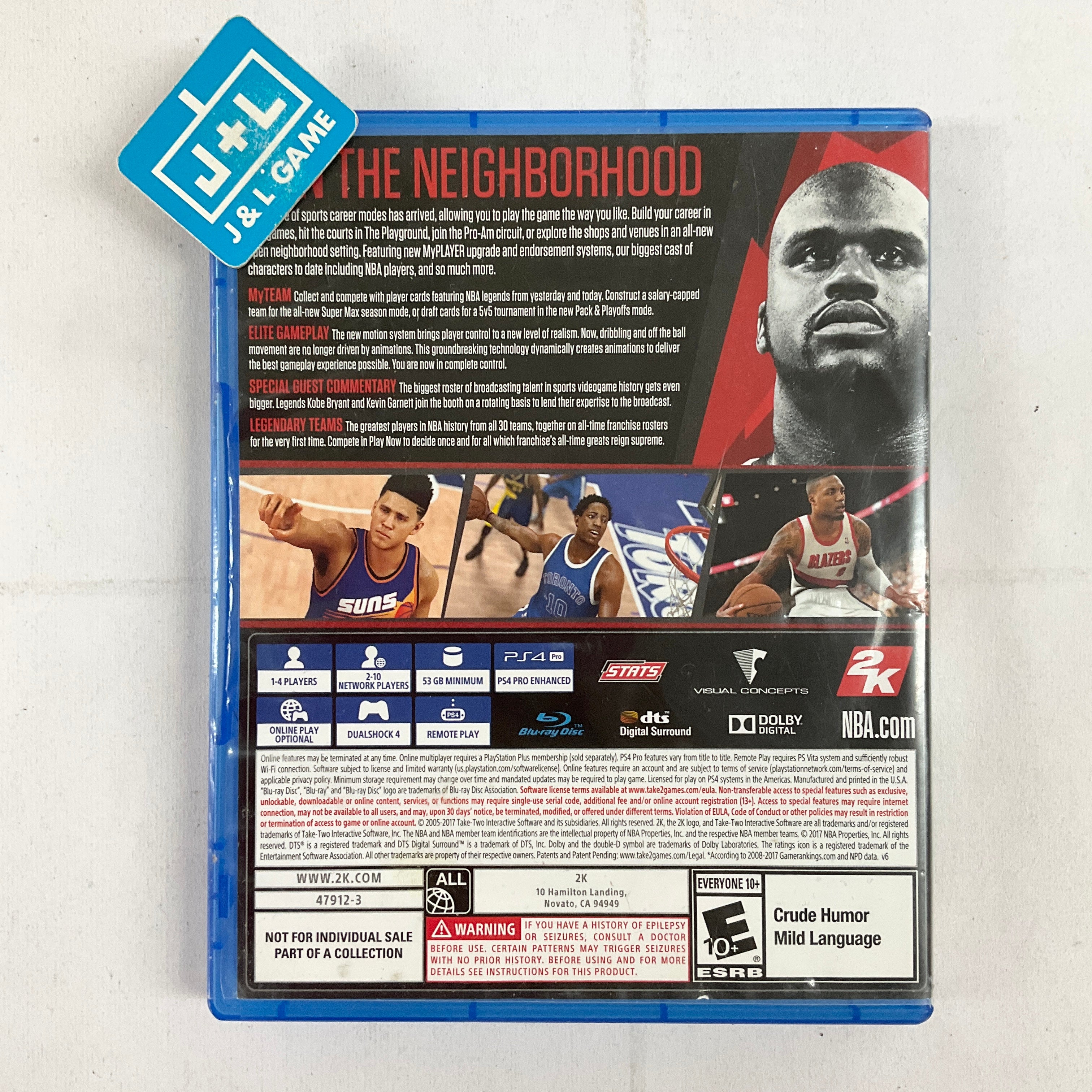 NBA 2K18 (Legend Edition) - (PS4) PlayStation 4 [Pre-Owned] Video Games 2K Games   