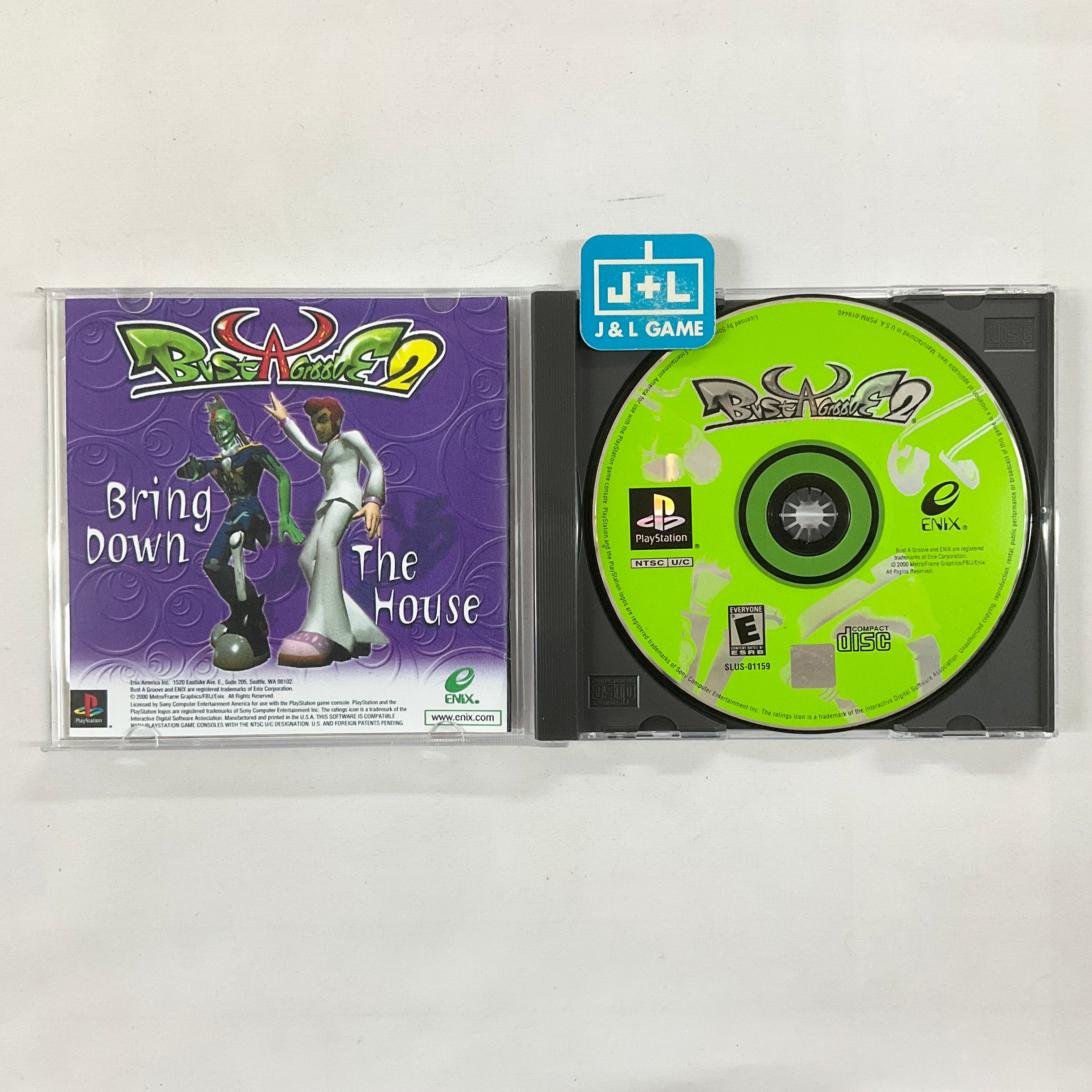 Bust A Groove 2 - (PS1) PlayStation 1 [Pre-Owned] Video Games Enix Corporation   