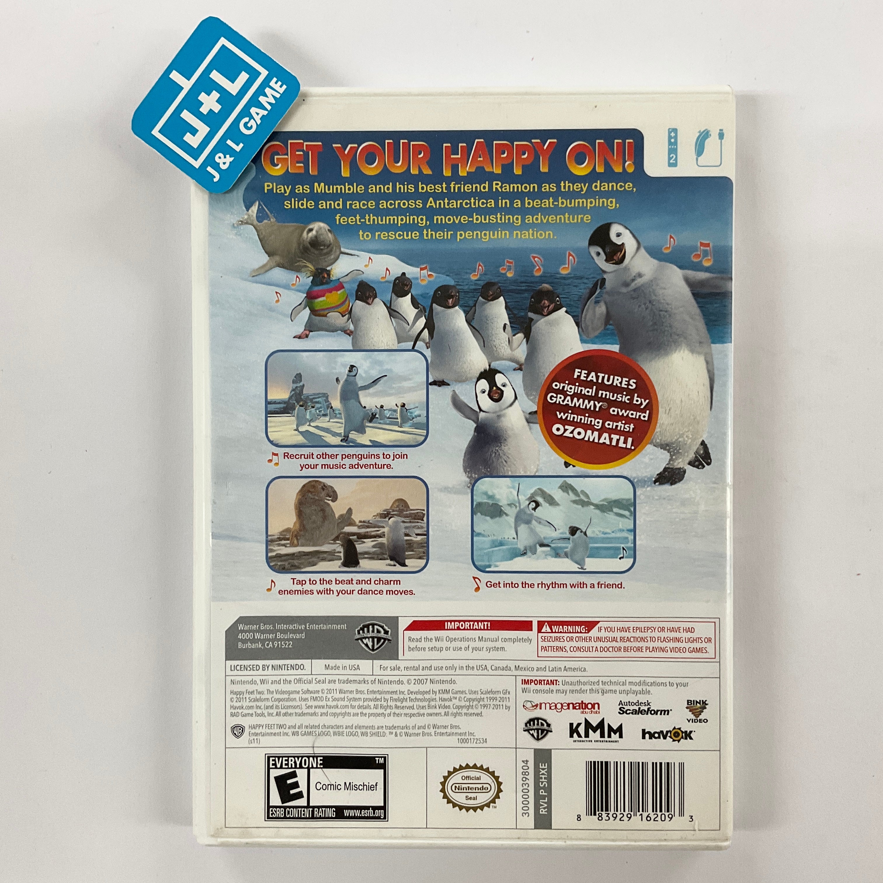 Happy Feet Two - Nintendo Wii [Pre-Owned] Video Games Warner Bros. Interactive Entertainment   