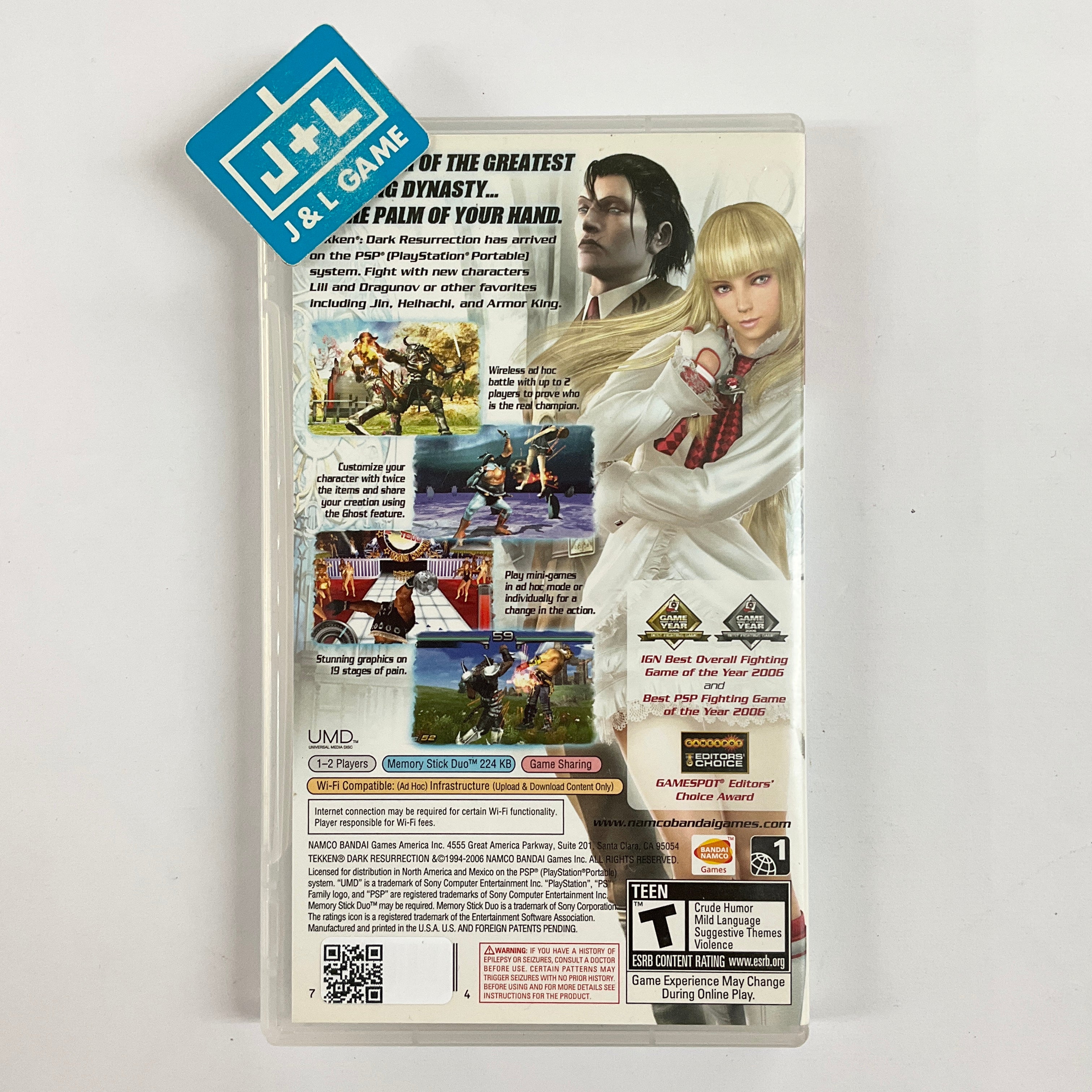 Tekken: Dark Resurrection (Greatest Hits) - Sony PSP [Pre-Owned] Video Games Namco Bandai Games   