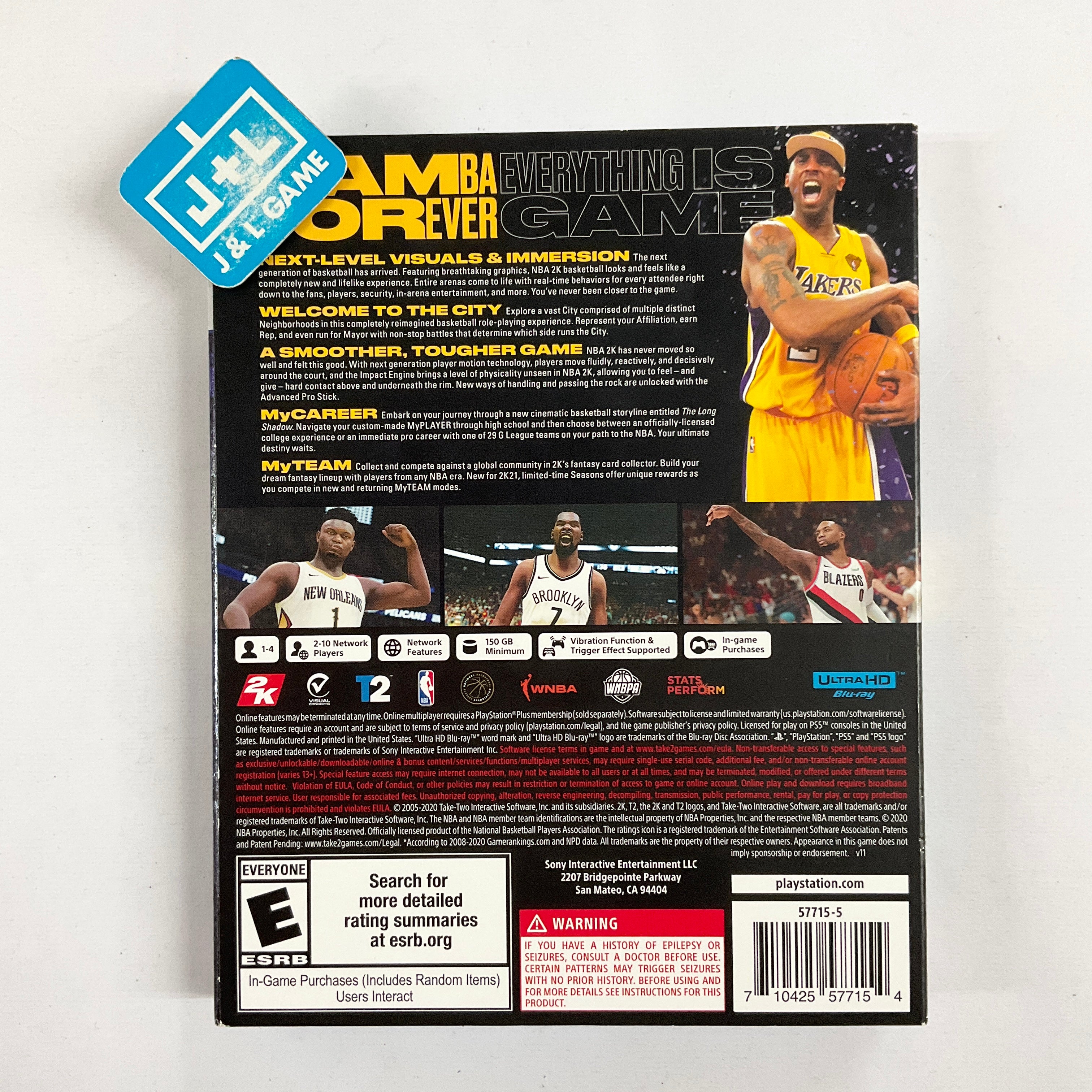 NBA 2K21 Mamba Forever Edition (PS5) PlayStation [Pre-Owned