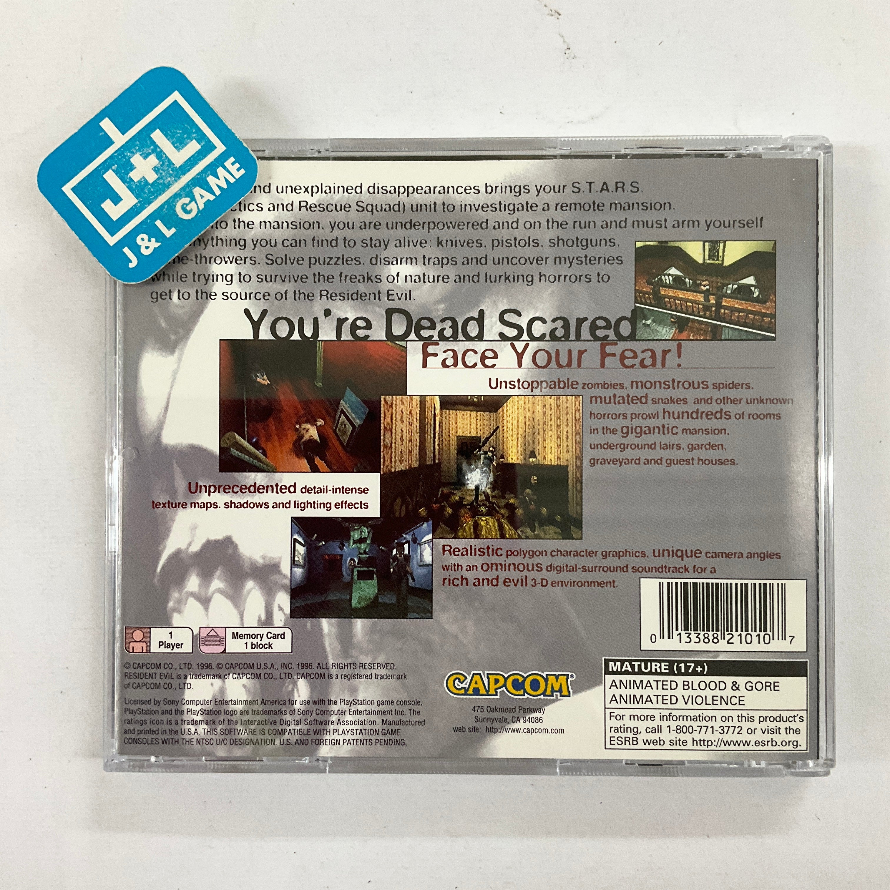 SONY PLAYSTATION 1 Resident Evil Director's Cut & Resident Evil 2 PS1 SONY PLAYSTATION 1 Resident Evil Director's Cut & Resident Evil 2 PS1