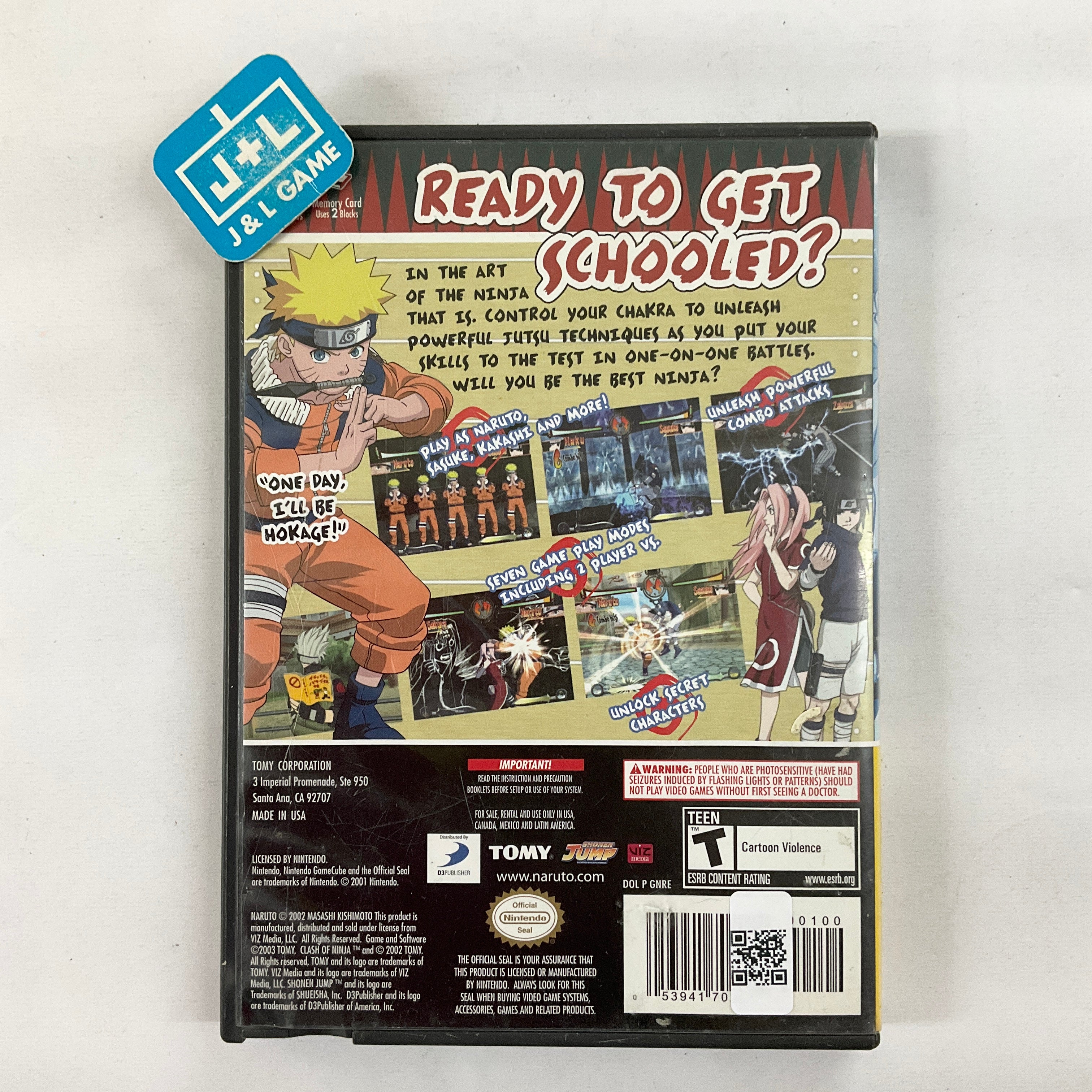 Naruto: Clash of Ninja (Player's Choice) - (GC) GameCube [Pre-Owned] Video Games Tomy Corporation   