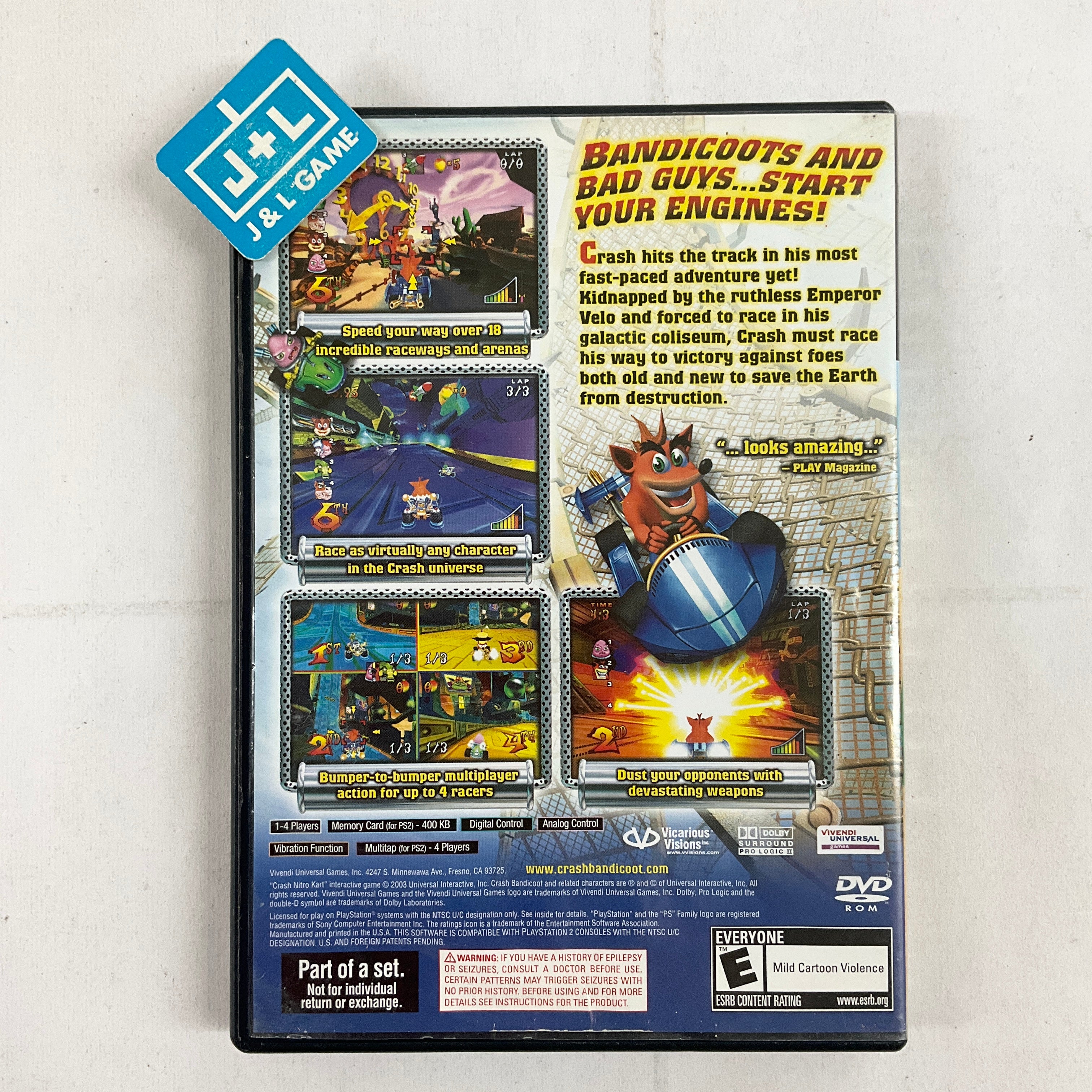 Crash Bandicoot Action Pack - (PS2) PlayStation 2 [Pre-Owned] Video Games Sierra Entertainment   