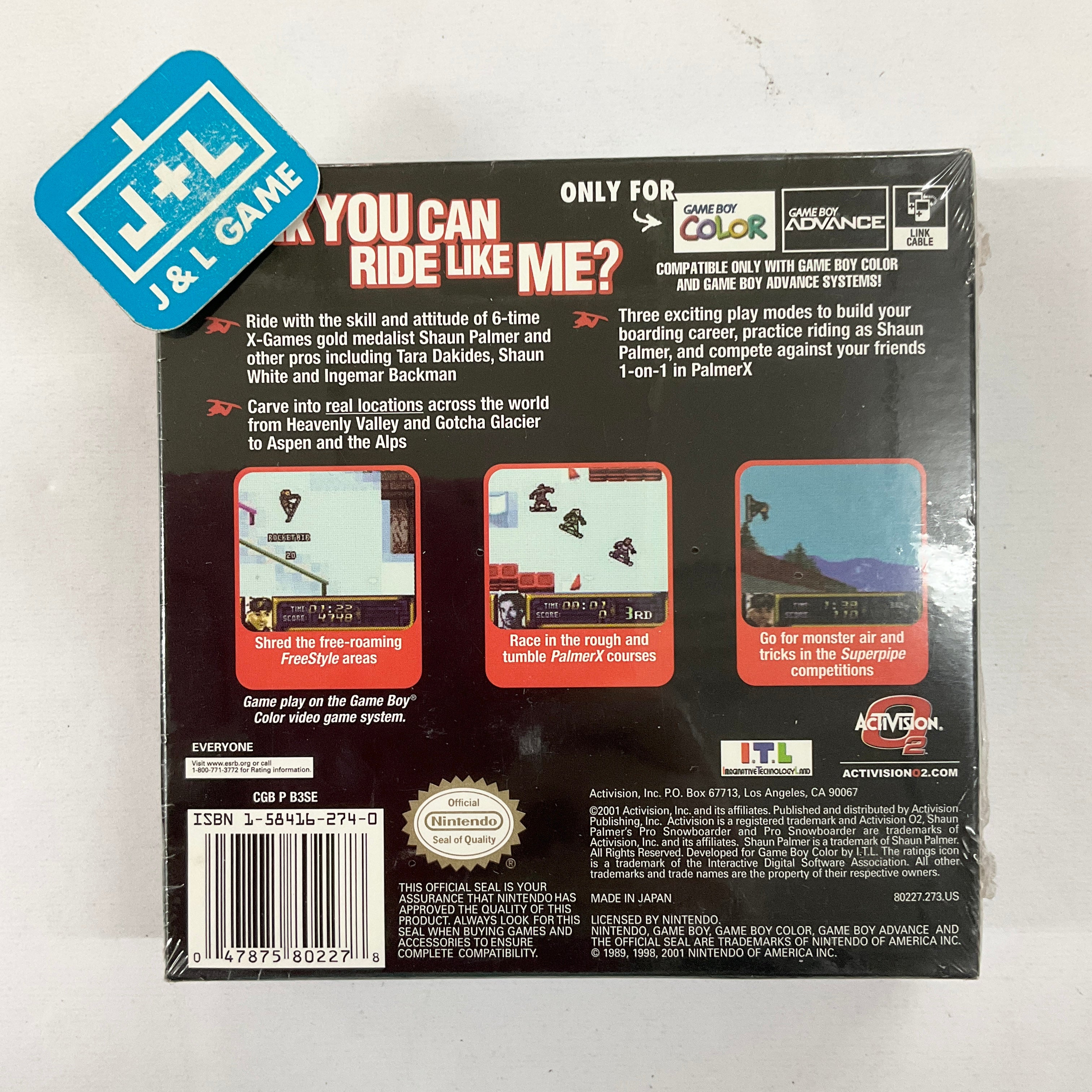 Shaun Palmer's Pro Snowboarder - (GBC) Game Boy Color | J&L Game