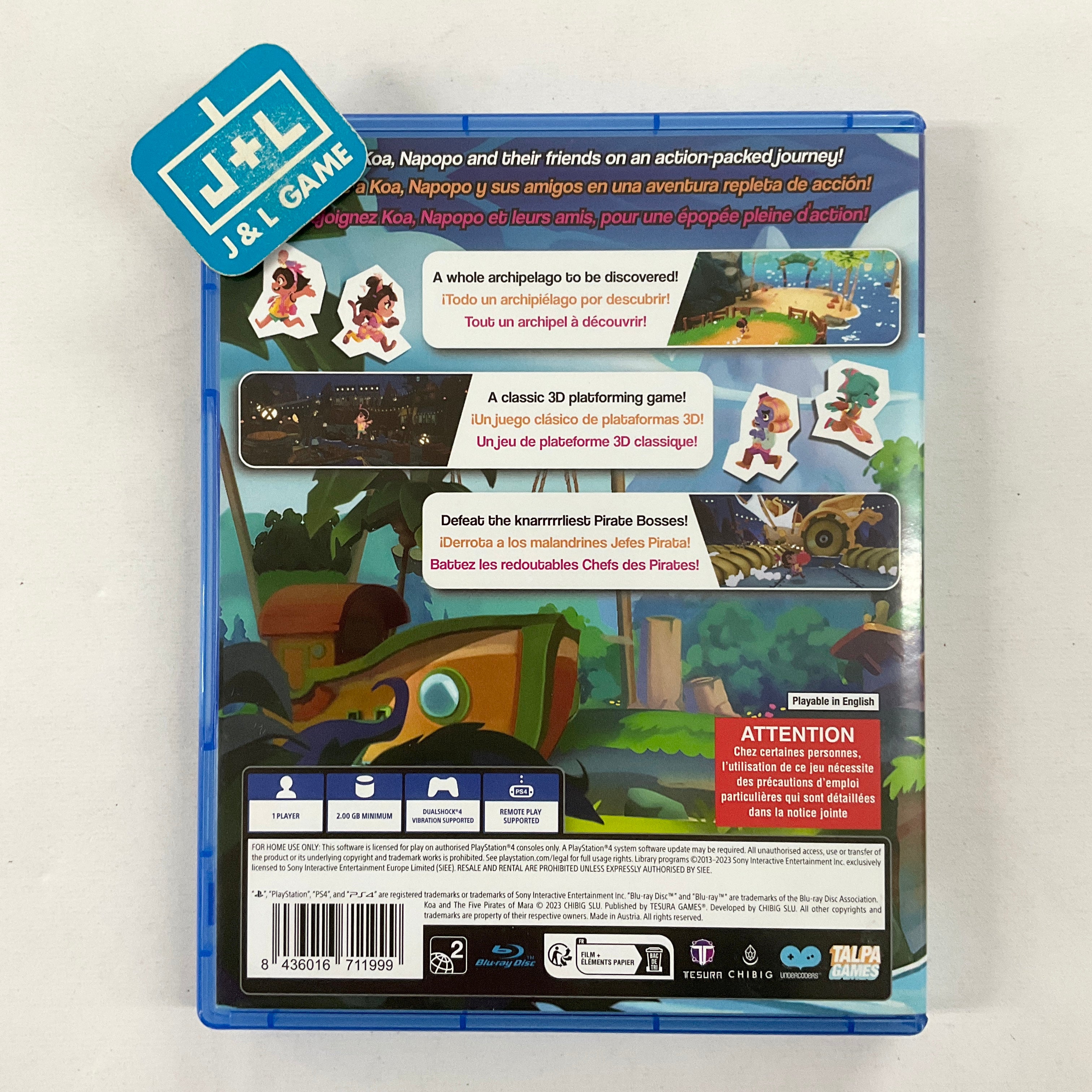Koa and the Five Pirates of Mara - (PS4) PlayStation 4 [Pre-Owned] (European Import) Video Games Tesura Games   