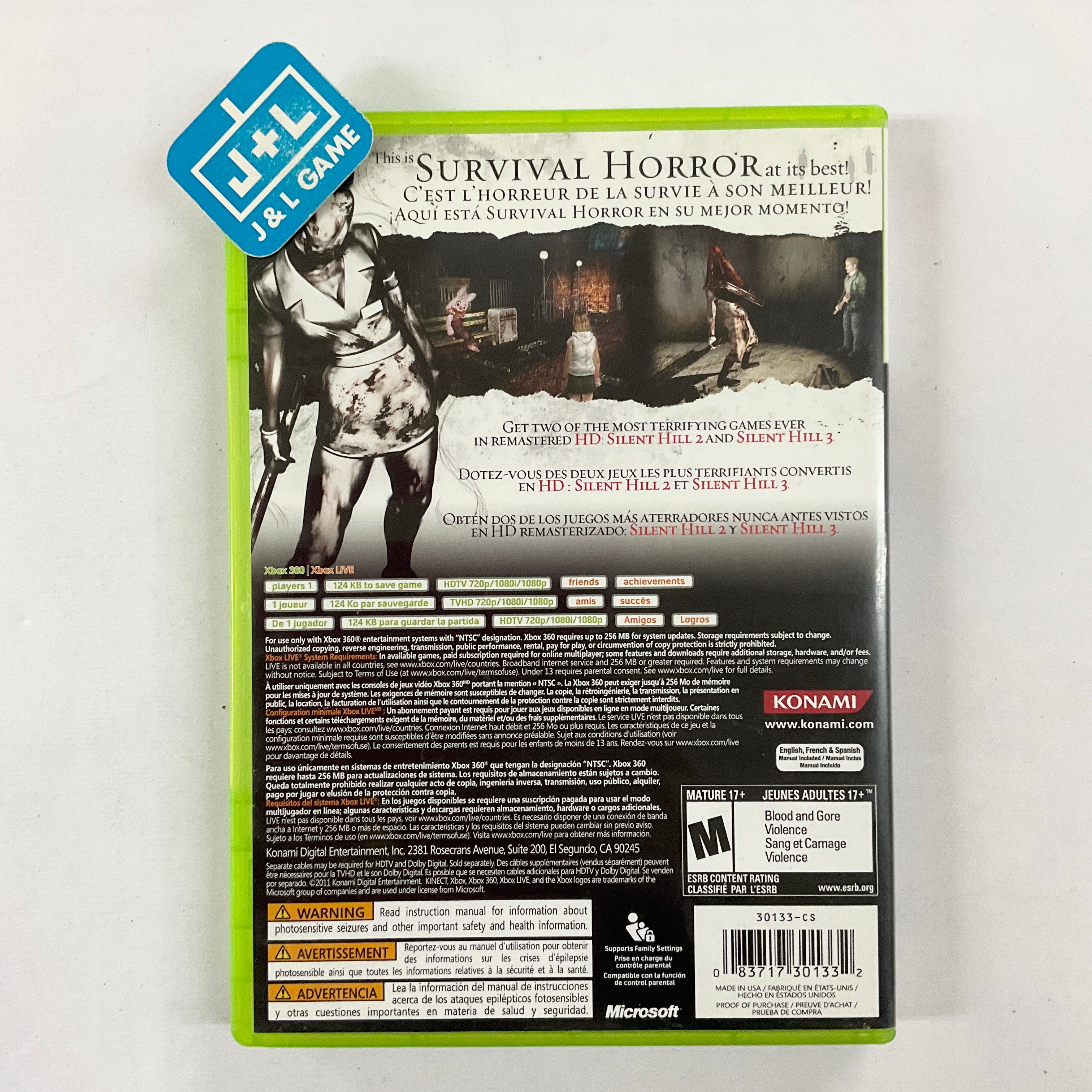 Silent Hill HD Collection - Xbox 360 [Pre-Owned] | J&L Game