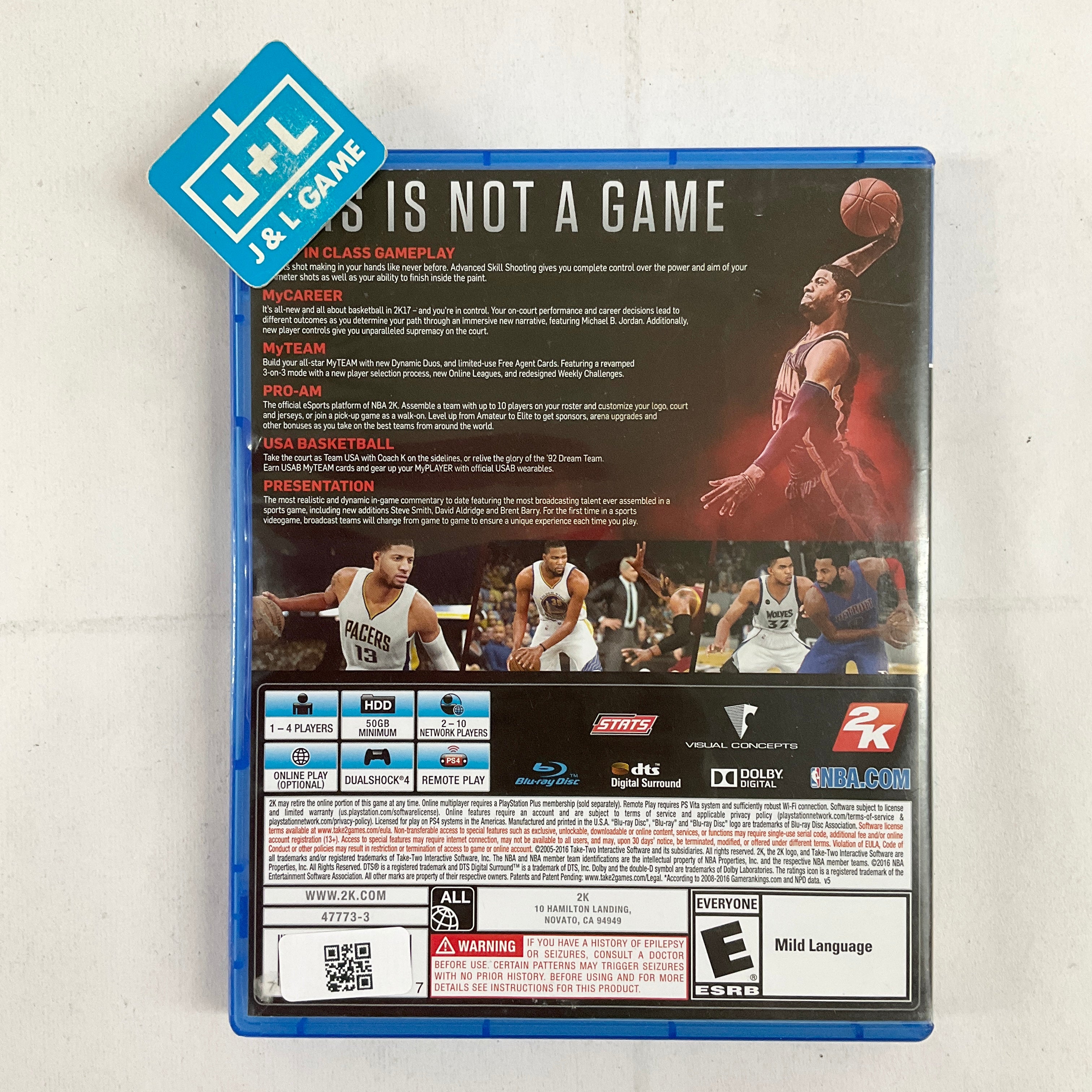 NBA 2K17 - (PS4) PlayStation 4 [Pre-Owned] Video Games 2K Games   