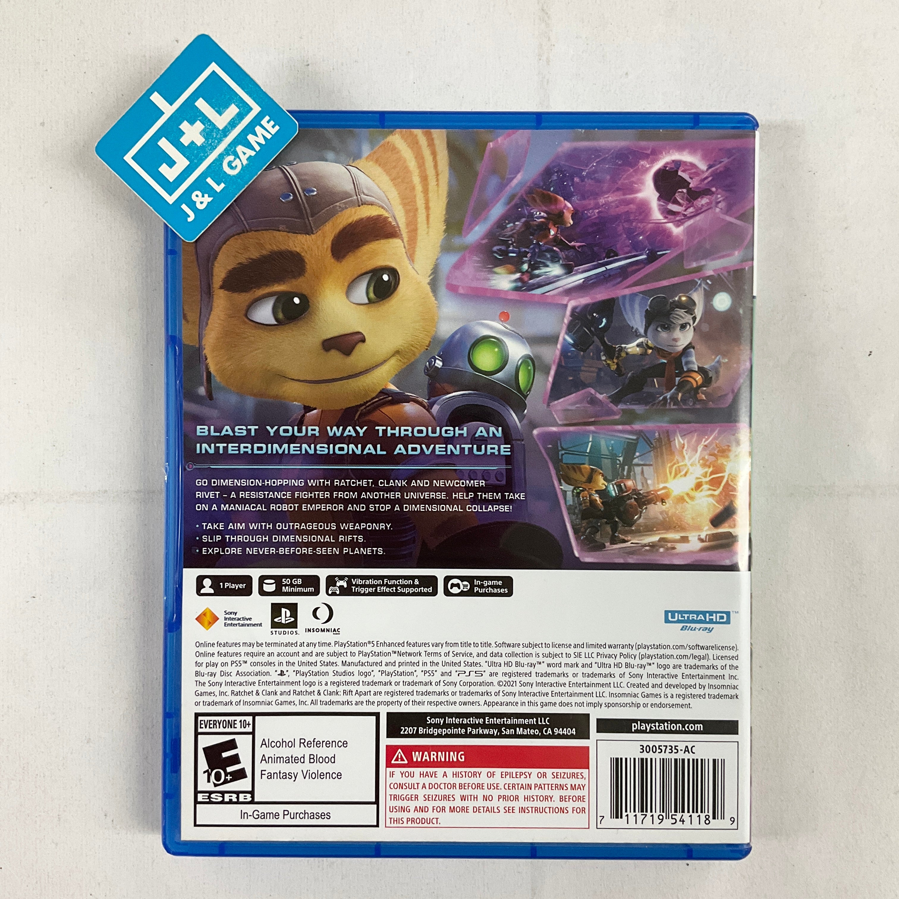 Ratchet & Clank: Rift Apart - (PS5) PlayStation 5 [Pre-Owned] Video Games PlayStation   