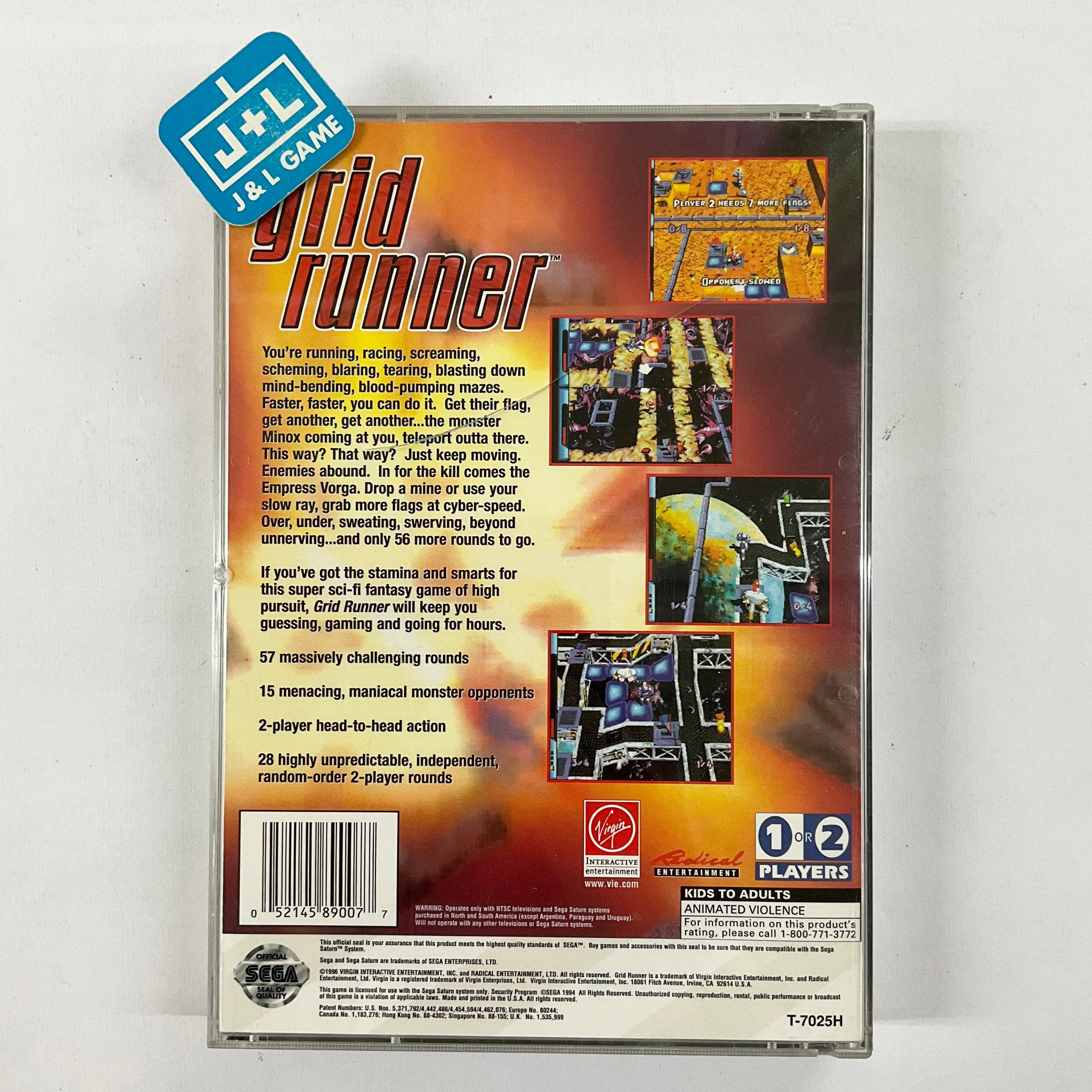 Grid Runner - (SS) SEGA Saturn [Pre-Owned] Video Games Virgin Interactive   