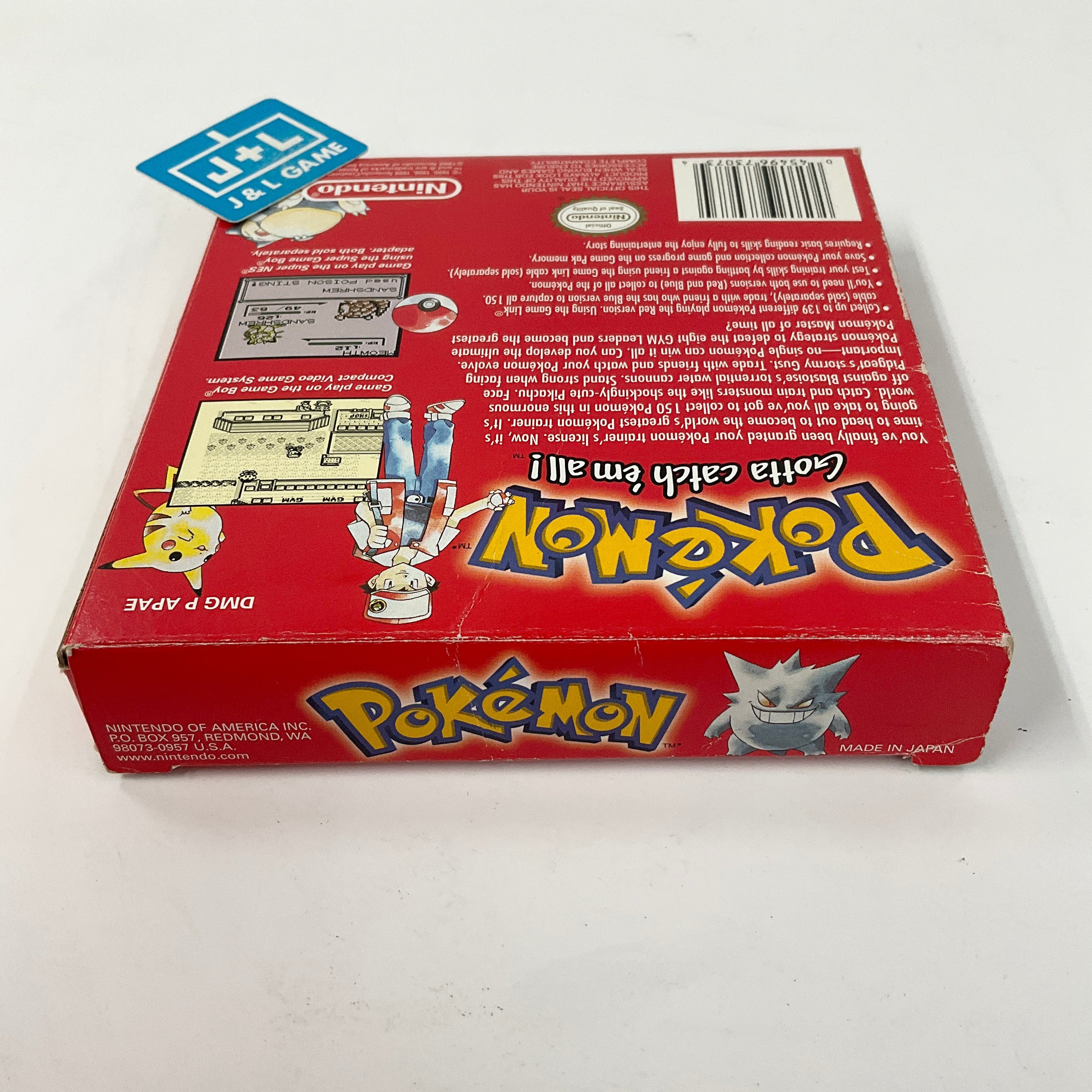 Pokemon Red Version - (GB) Game Boy [Pre-Owned] Video Games Nintendo   