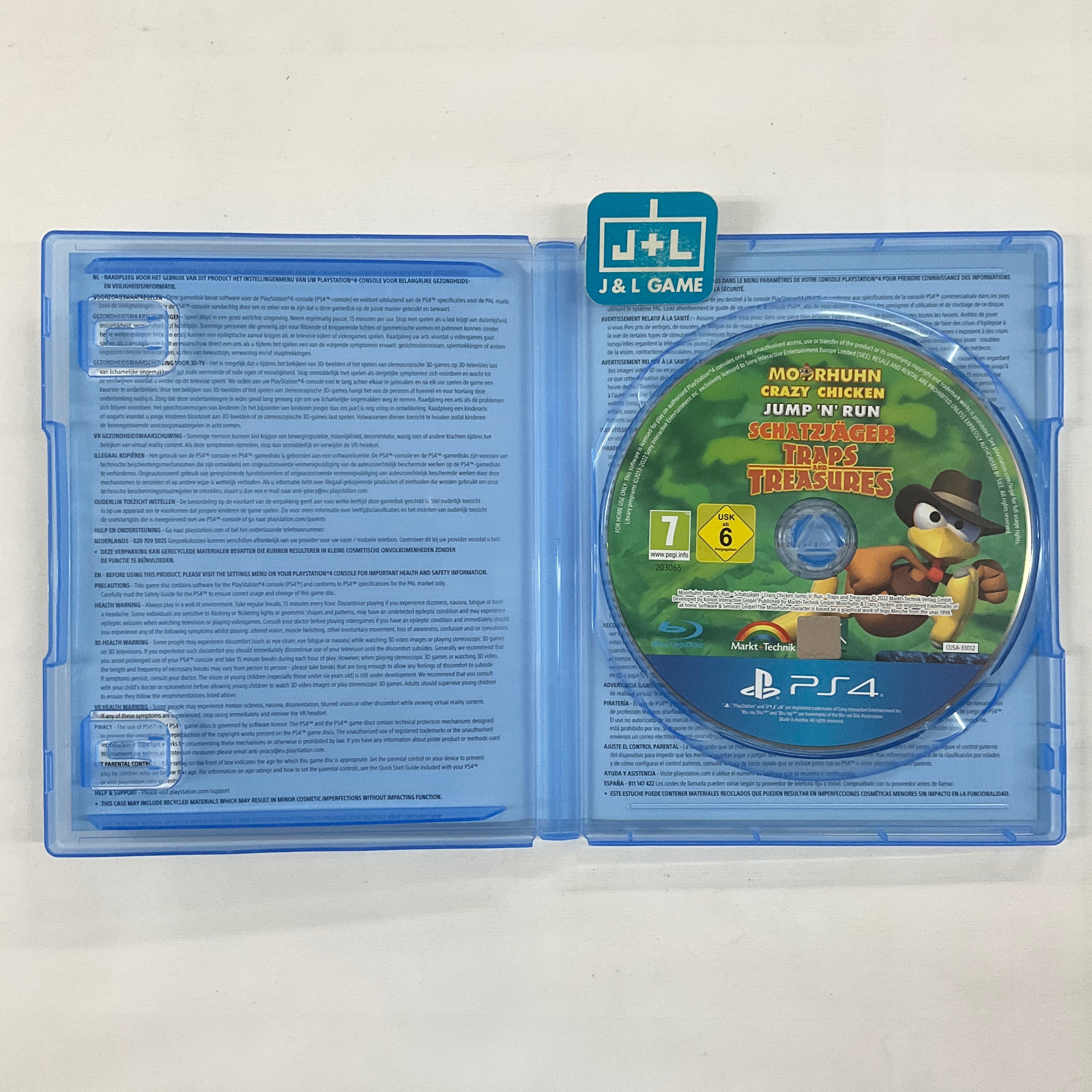 Crazy Chicken Jump 'n' Run Traps and Treasures - (PS4) PlayStation