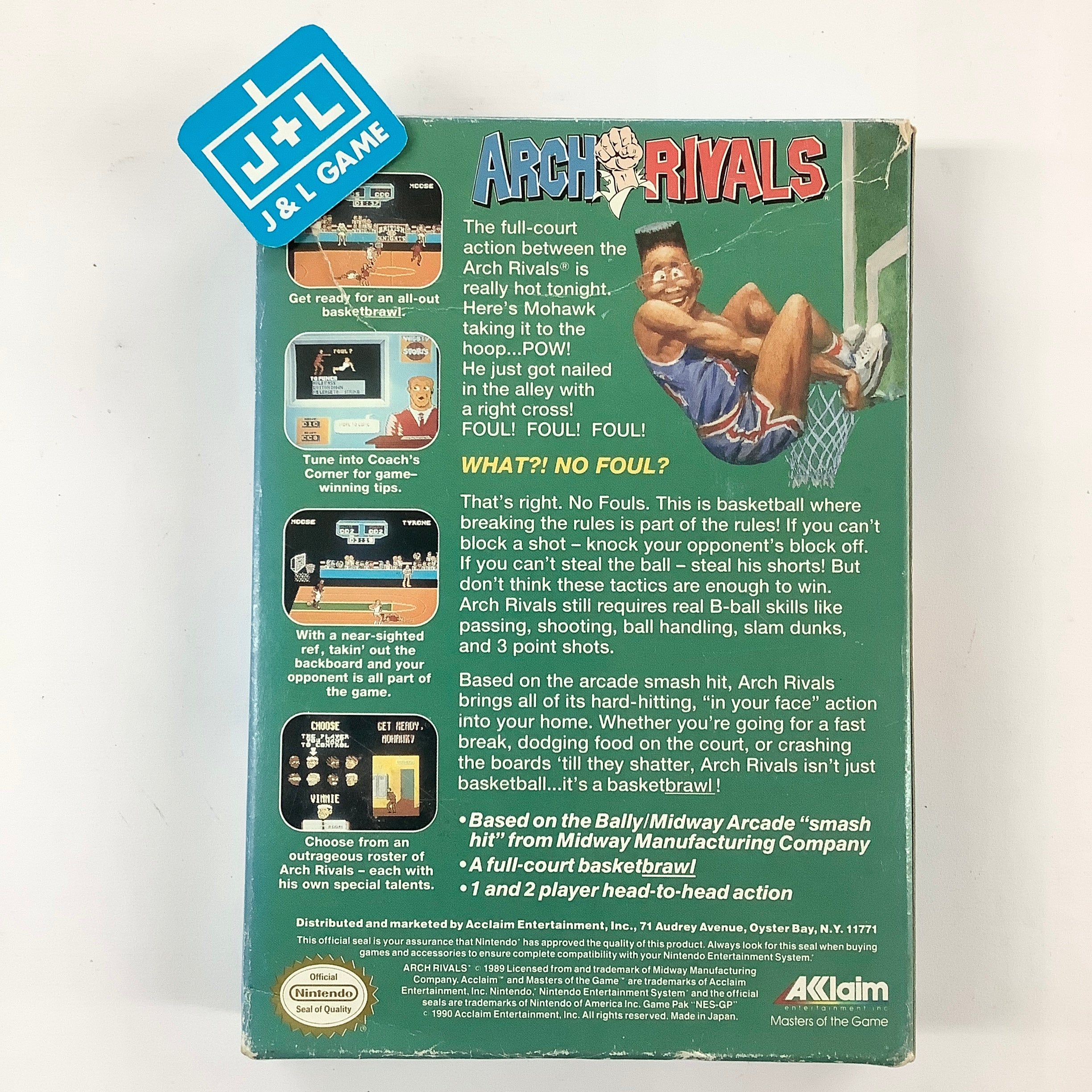 Arch Rivals: A Basket Brawl! - (NES) Nintendo Entertainment System [Pre-Owned] Video Games Acclaim   