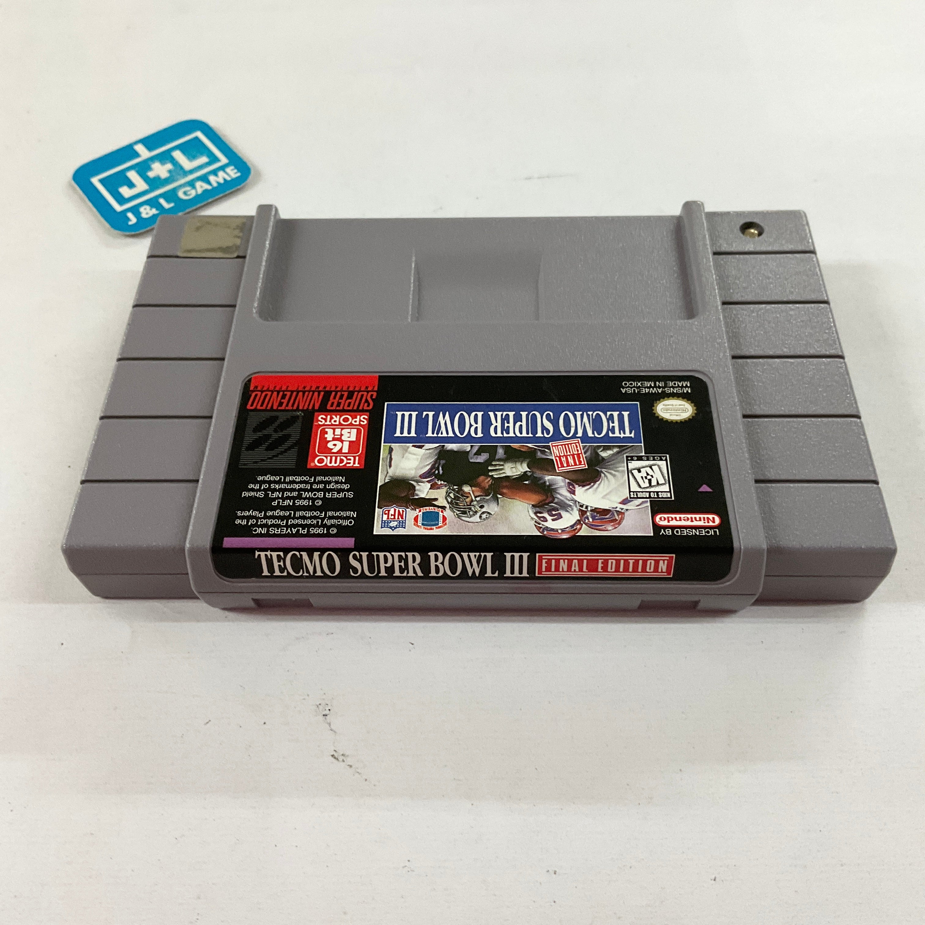 Tecmo Super Bowl III: Final Edition - (SNES) Super Nintendo [Pre-Owned] Video Games Tecmo   