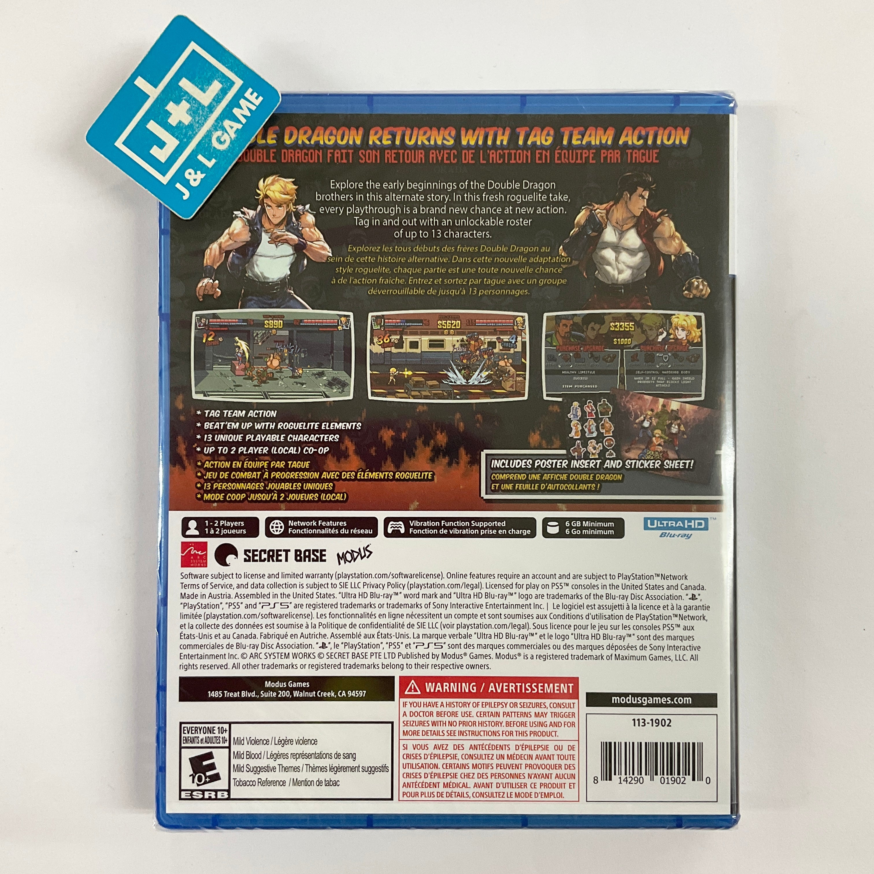 Double Dragon Gaiden: Rise of the Dragons - (PS5) PlayStation 5 Video Games Modus   