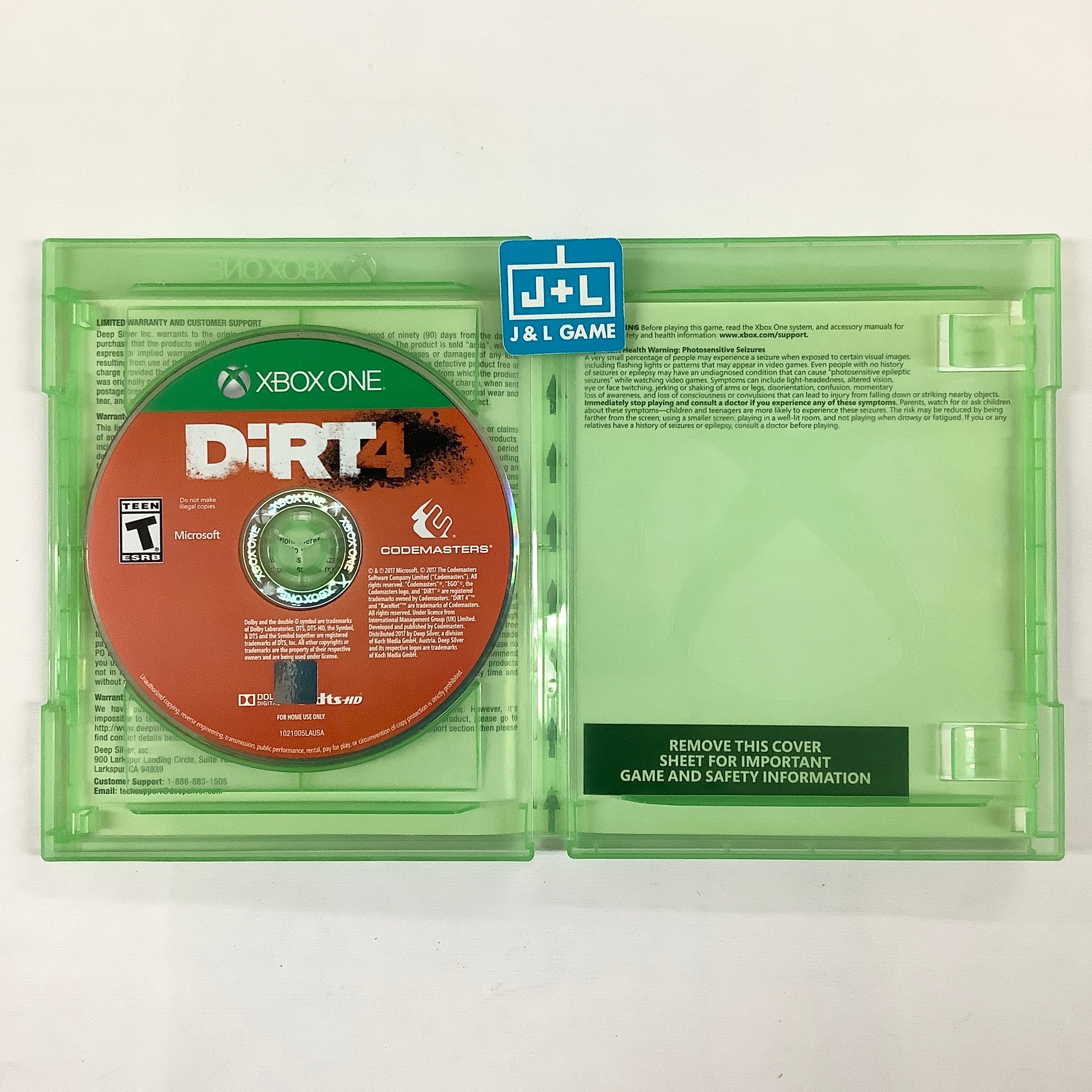 DiRT 4 - (XB1) Xbox One [Pre-Owned] Video Games Codemasters   