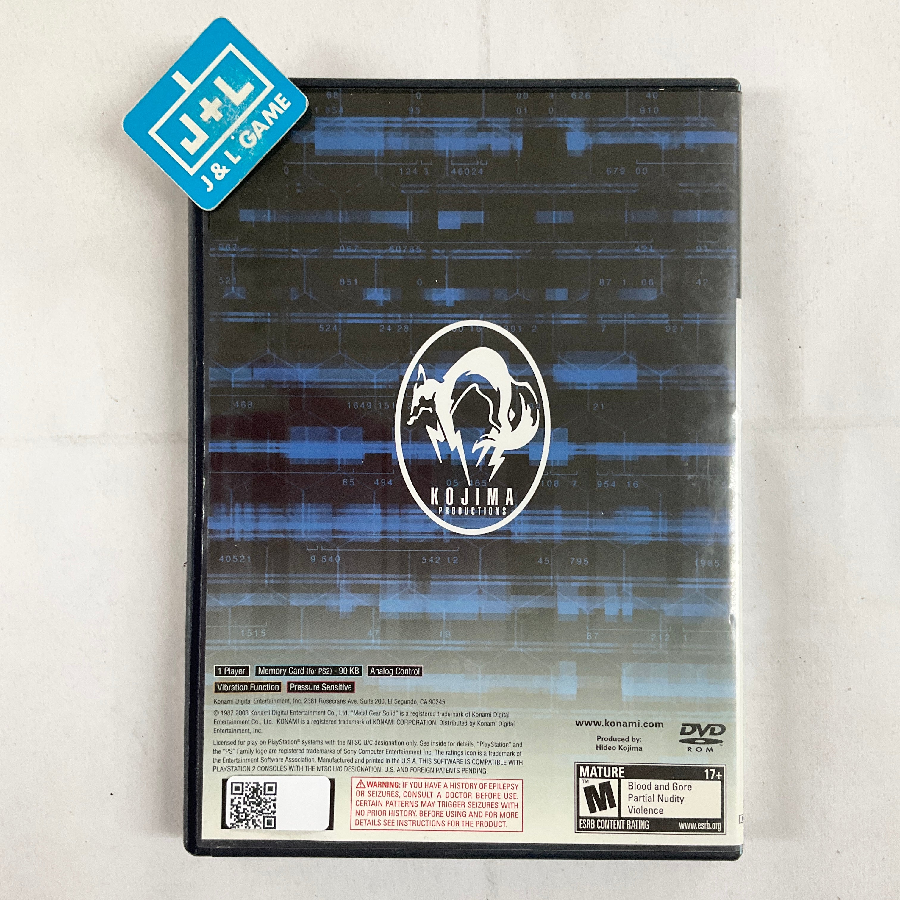 Metal Gear Solid 2: Substance (Essential Collection) - (PS2) PlayStation 2 [Pre-Owned] Video Games Konami   