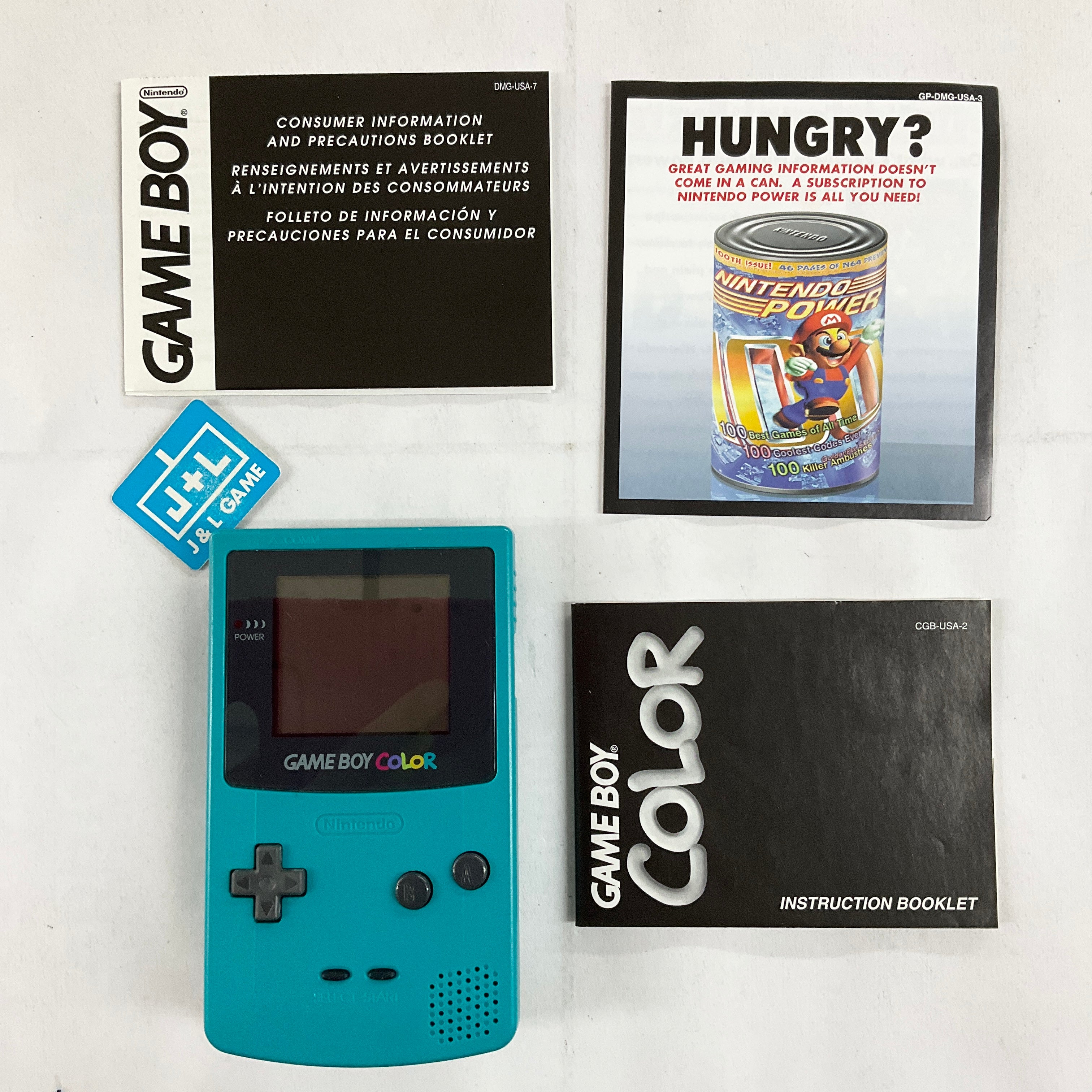 Nintendo Game Boy Color Console (Teal) - (GBC) Game Boy Color [Pre-Owned] Consoles Nintendo   